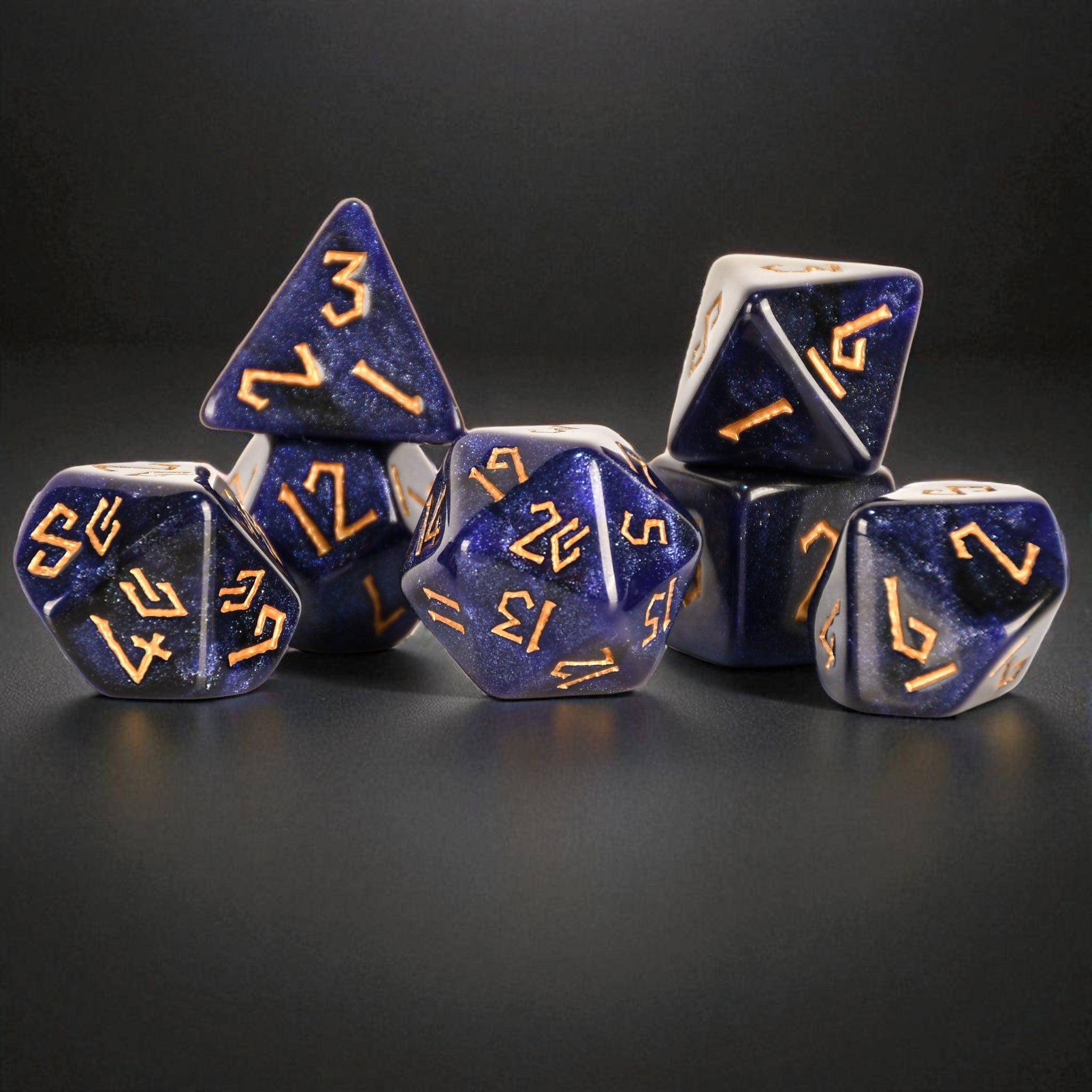 Milky Way Acrylic Dice Set