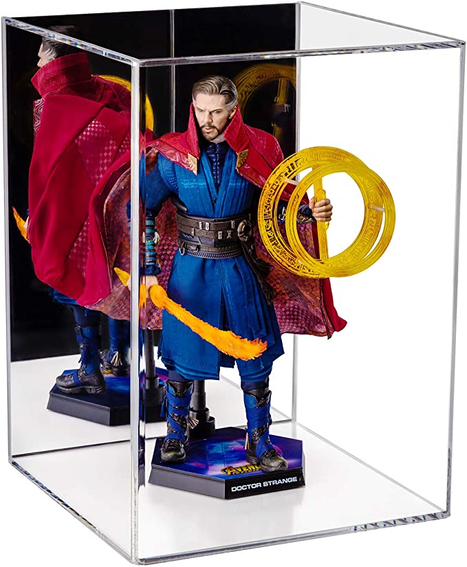 Versatile Acrylic Display Case with Slide Back and Size Options