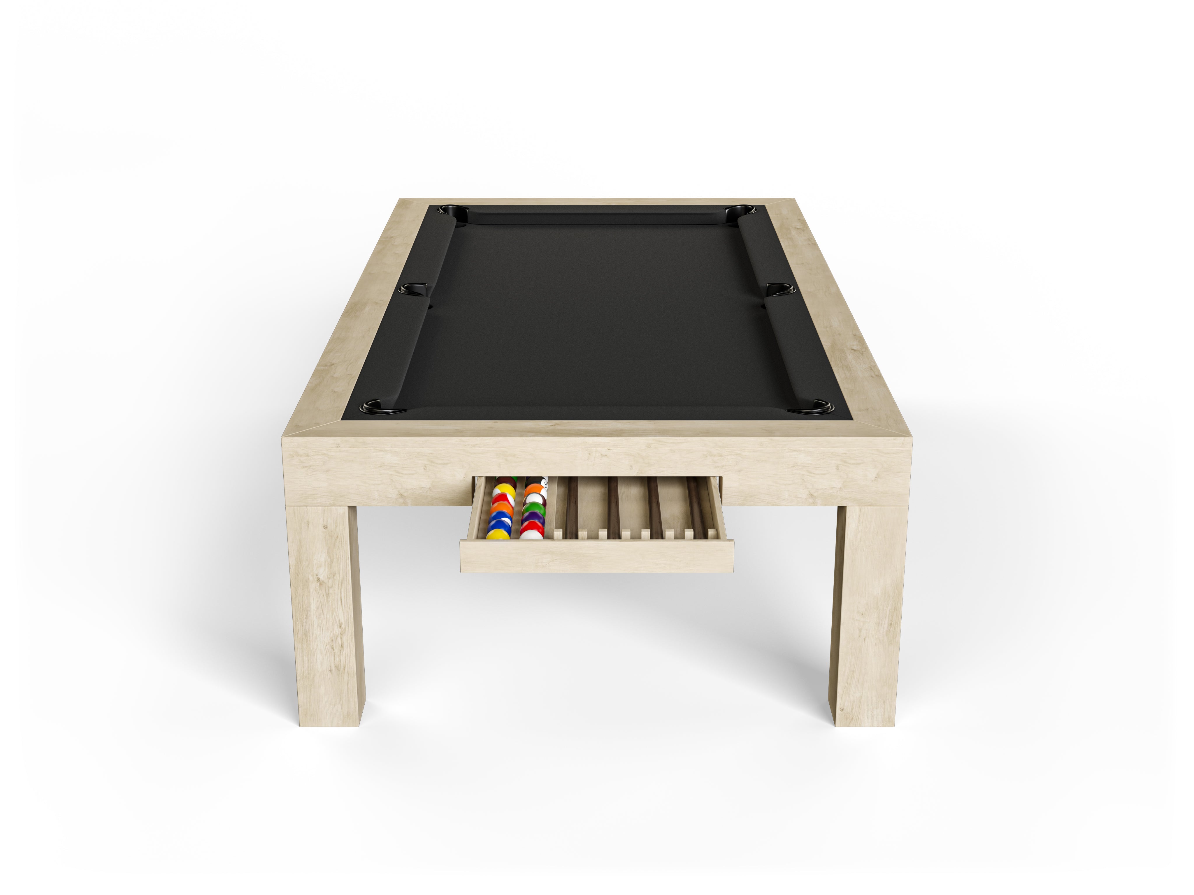 The Modern Pool Table M1 Oak Wood