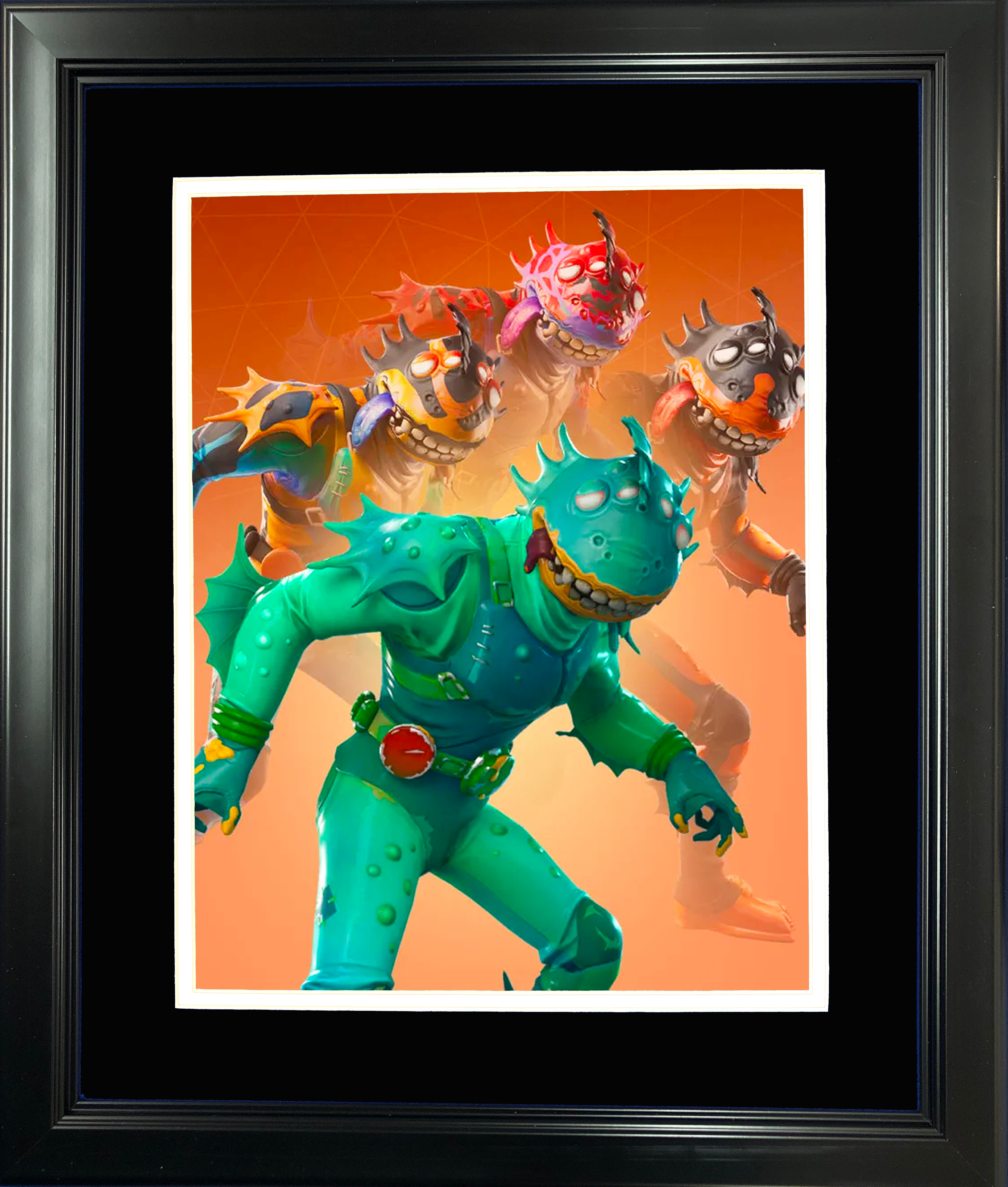 Framed Moisty Merman Legendary Fortnite Skin 11"x14" Video Game Photo