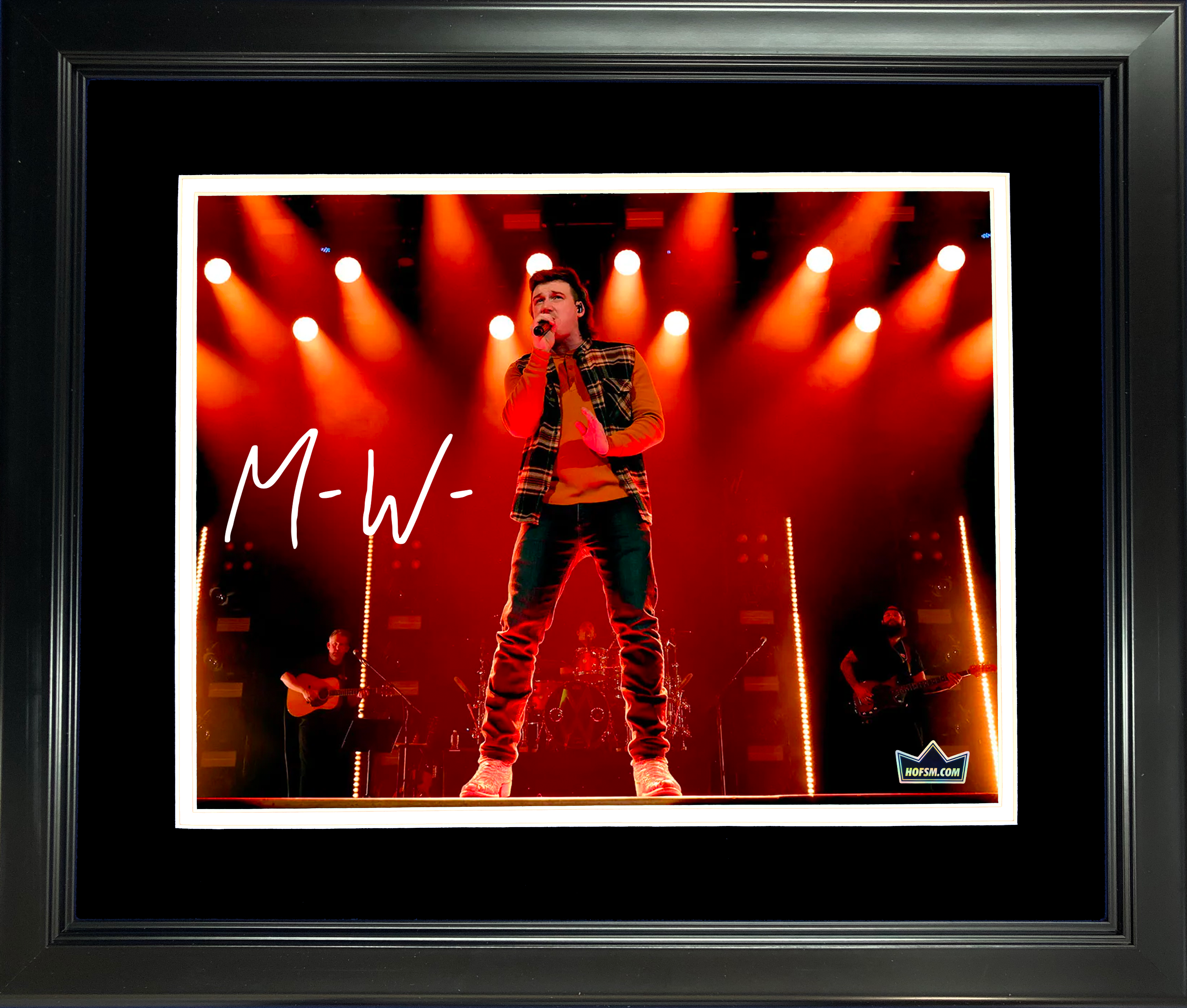 Framed Country Singer Facsimile Laser Engraved Signature Auto 11"x14" Music Photo HOFSM Holo