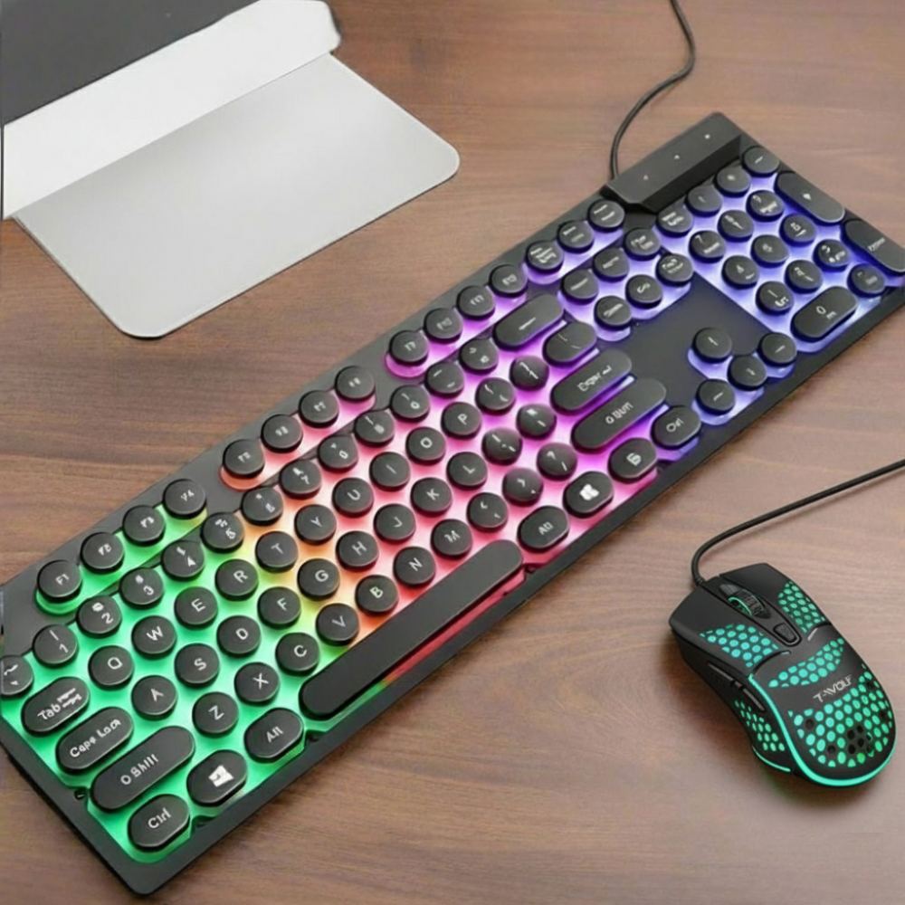 Dragon Z9i USB Wired Light Up Gaming Keyboard and Mouse Set