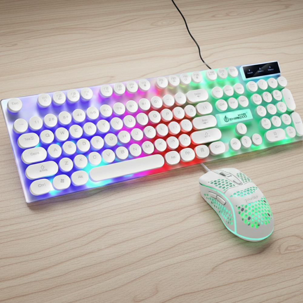 Dragon Z9i USB Wired Light Up Gaming Keyboard and Mouse Set