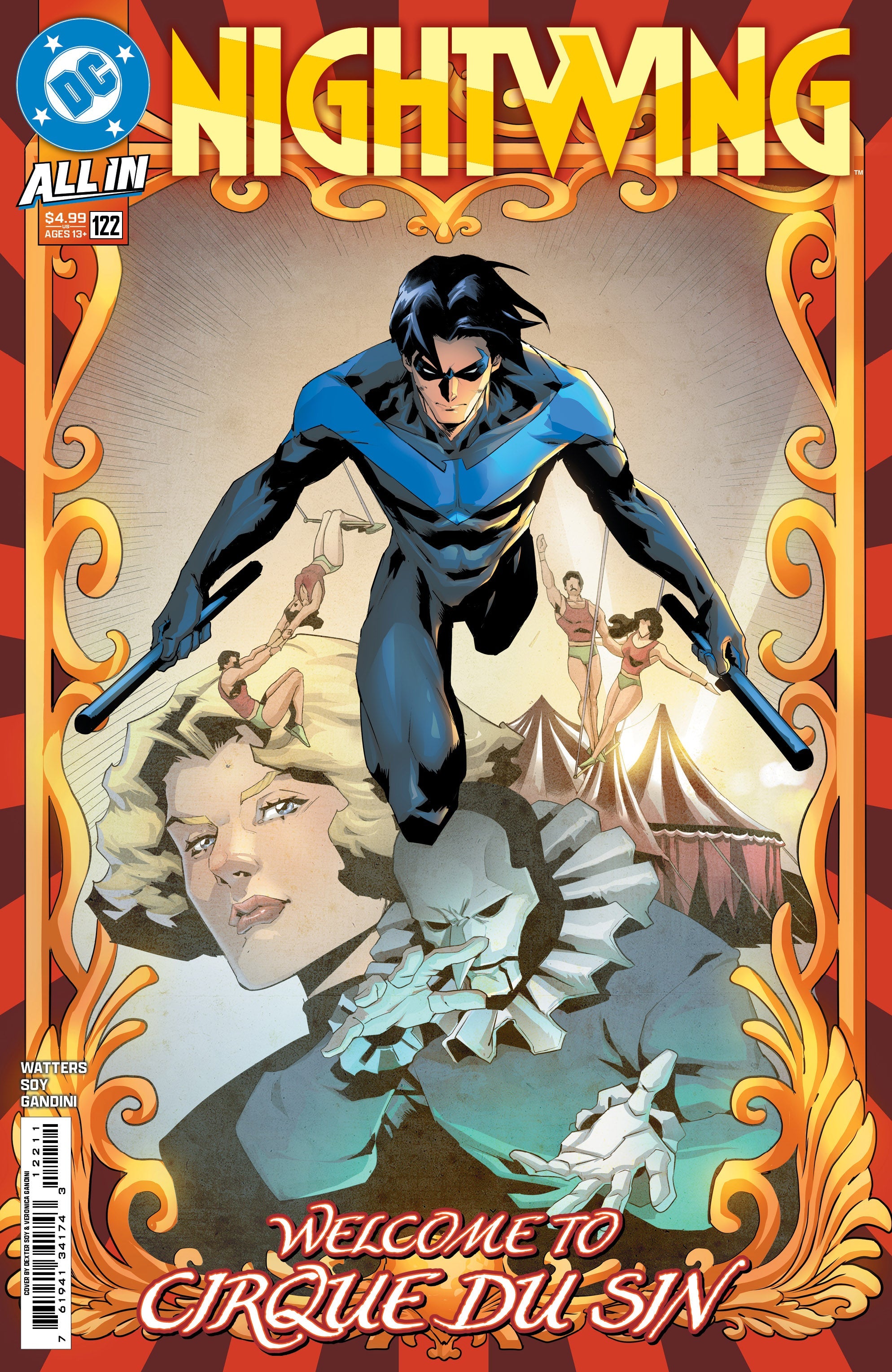 Nightwing #122 A DC 2025 NM+ 9.6 Dexter Soy Dan Watters