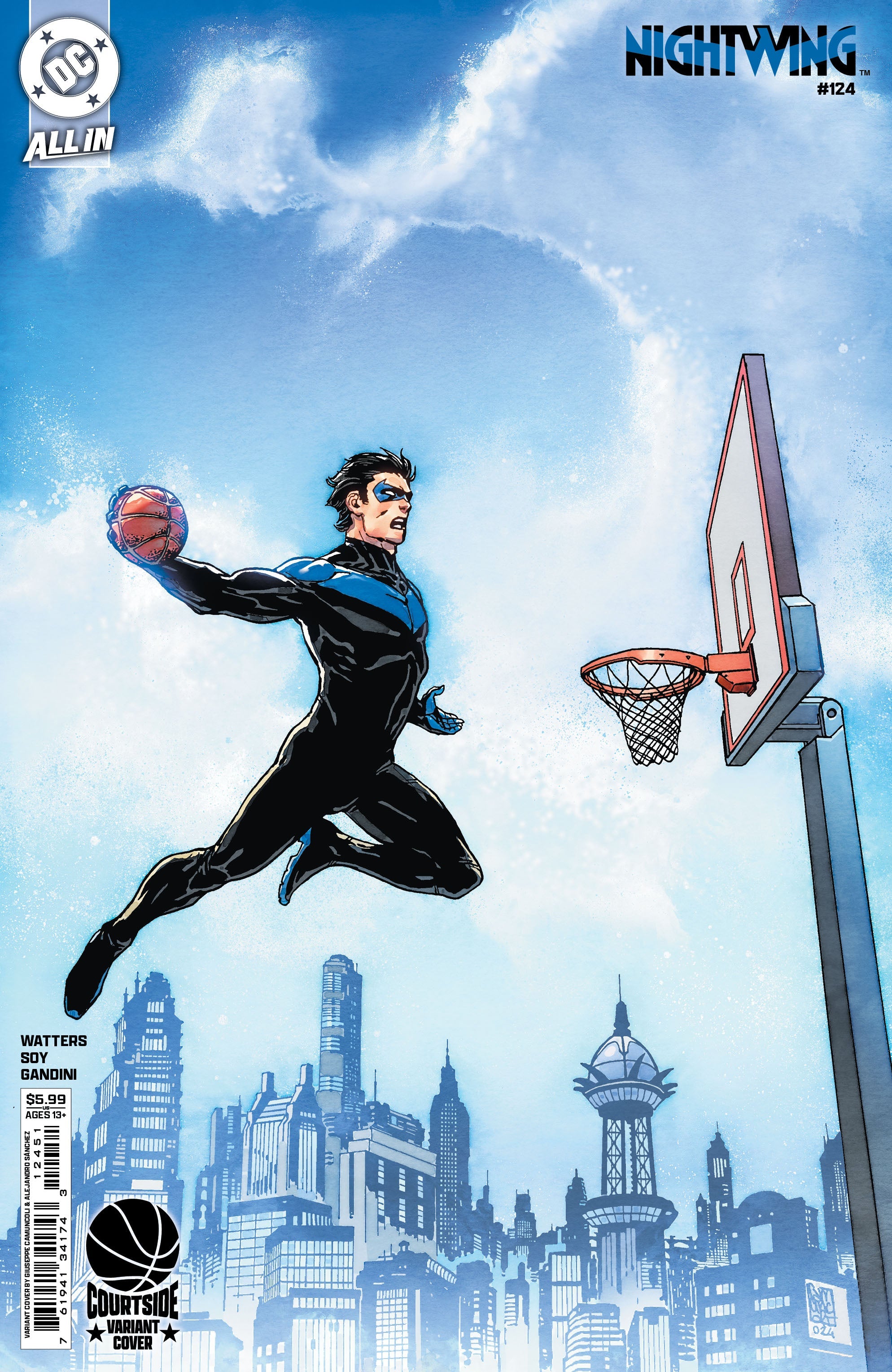 Nightwing #124 D Giuseppe Camuncoli Courtside Basketball Variant (03/19/2025) Dc