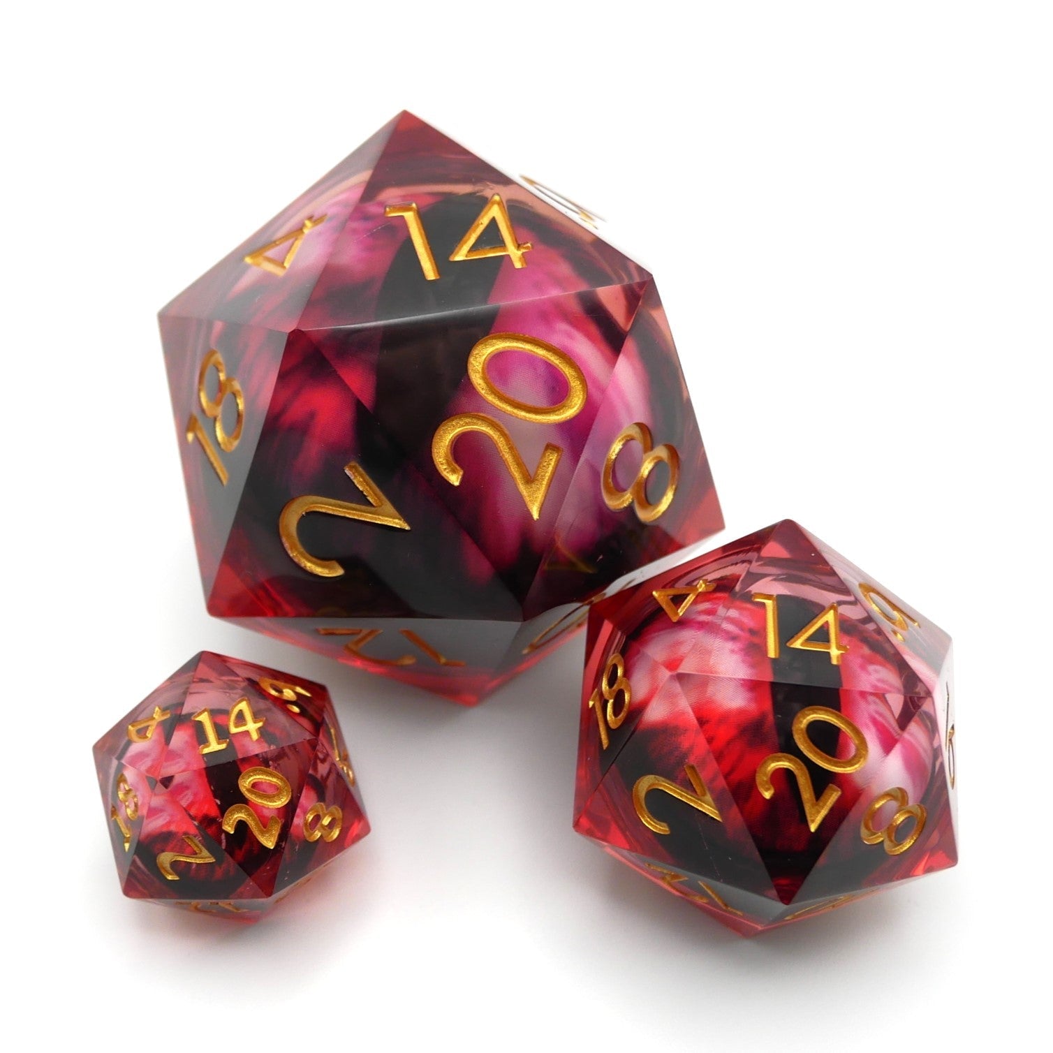 Nosferatu's Eye - Giant D20 Moving Eye DnD Dice | Acrylic RPG Gaming Dice
