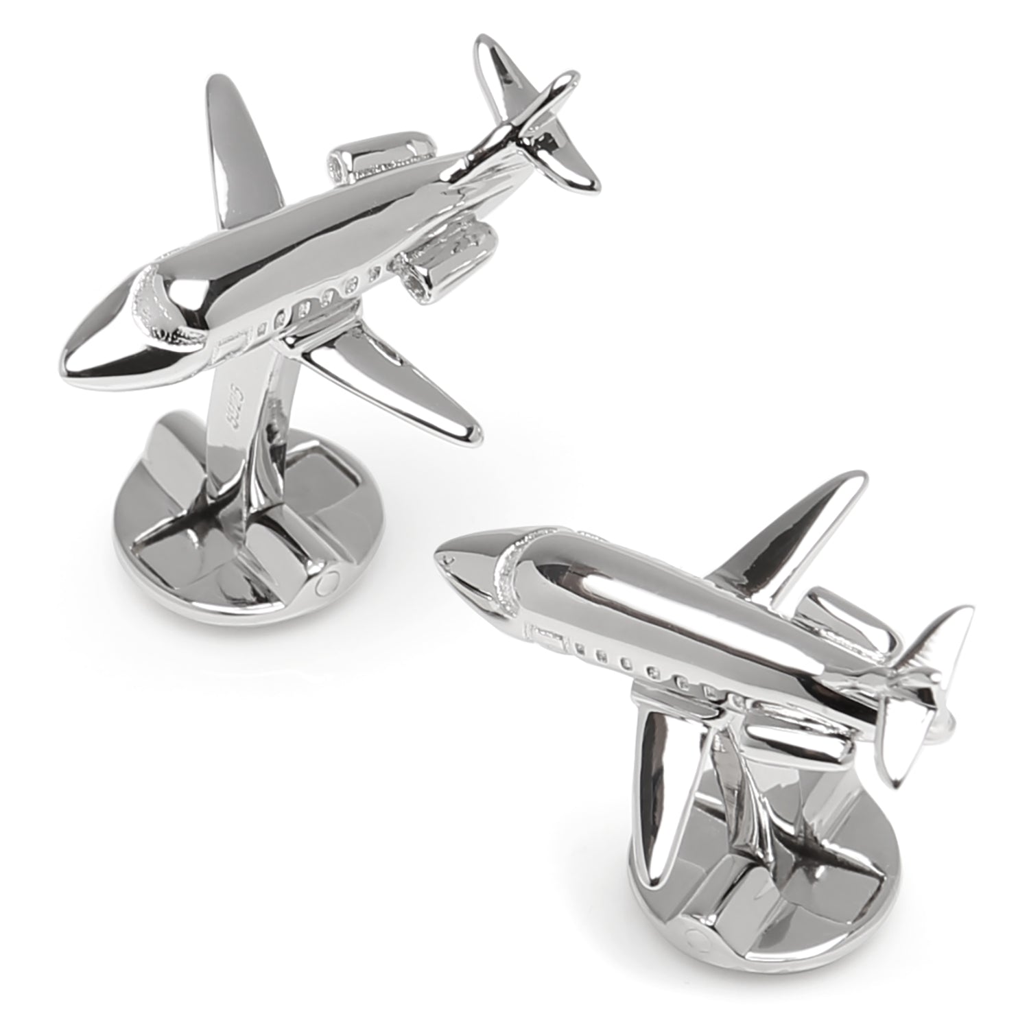 Sterling Private Jet Cufflinks
