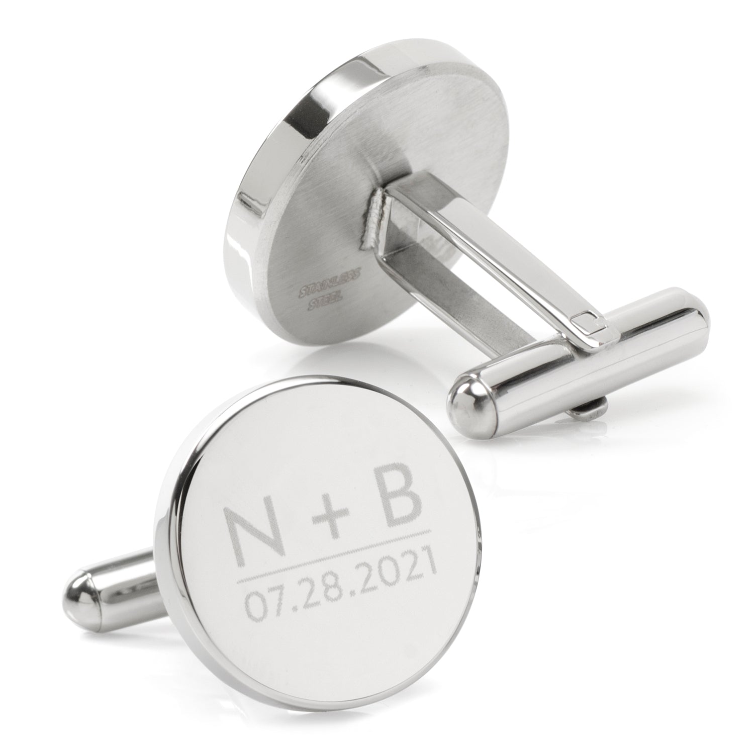 Custom Clock Engravable Cufflinks