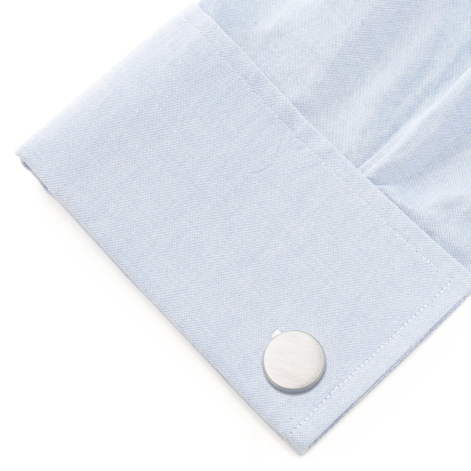 Brushed Stainless Steel Cufflinks