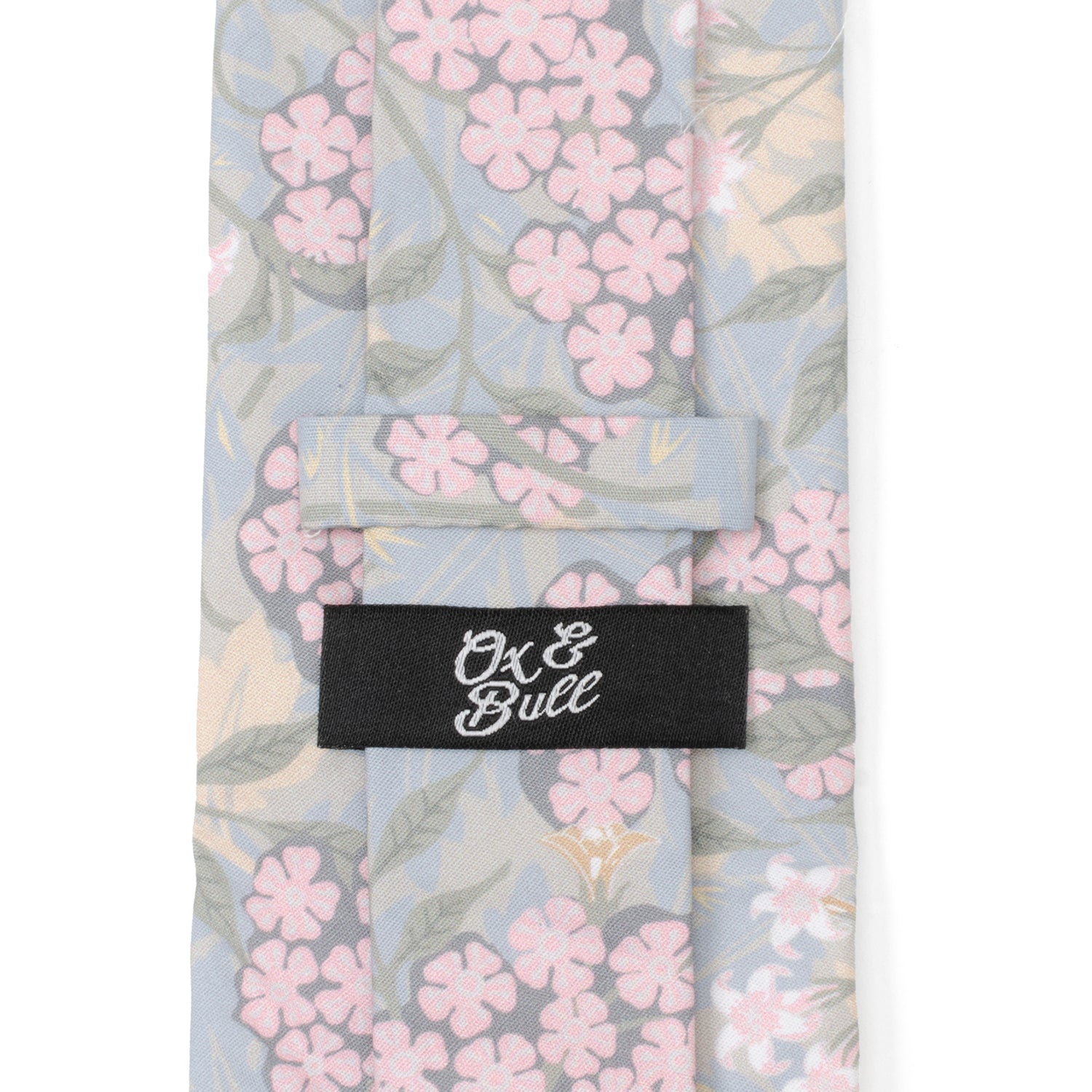 Light Blue Floral Men's Tie