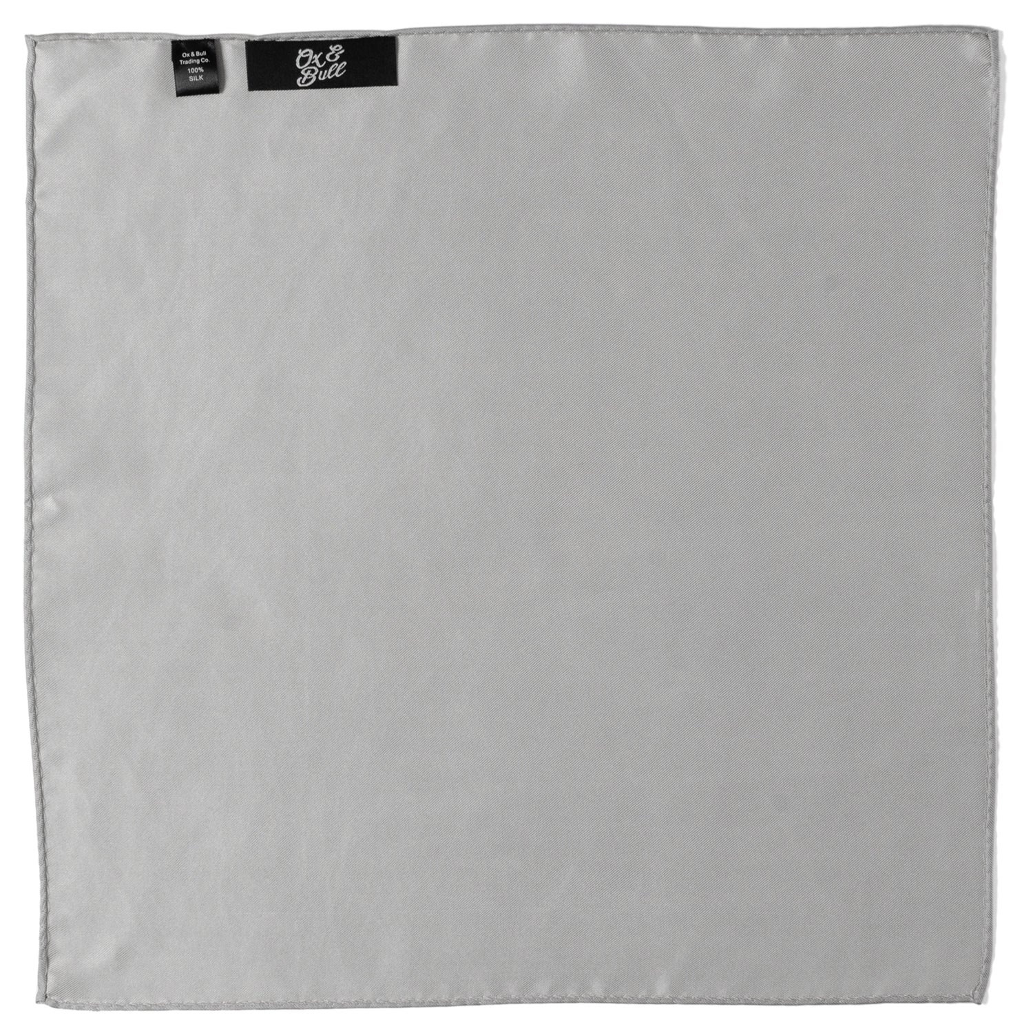 Gray Silk Pocket Square