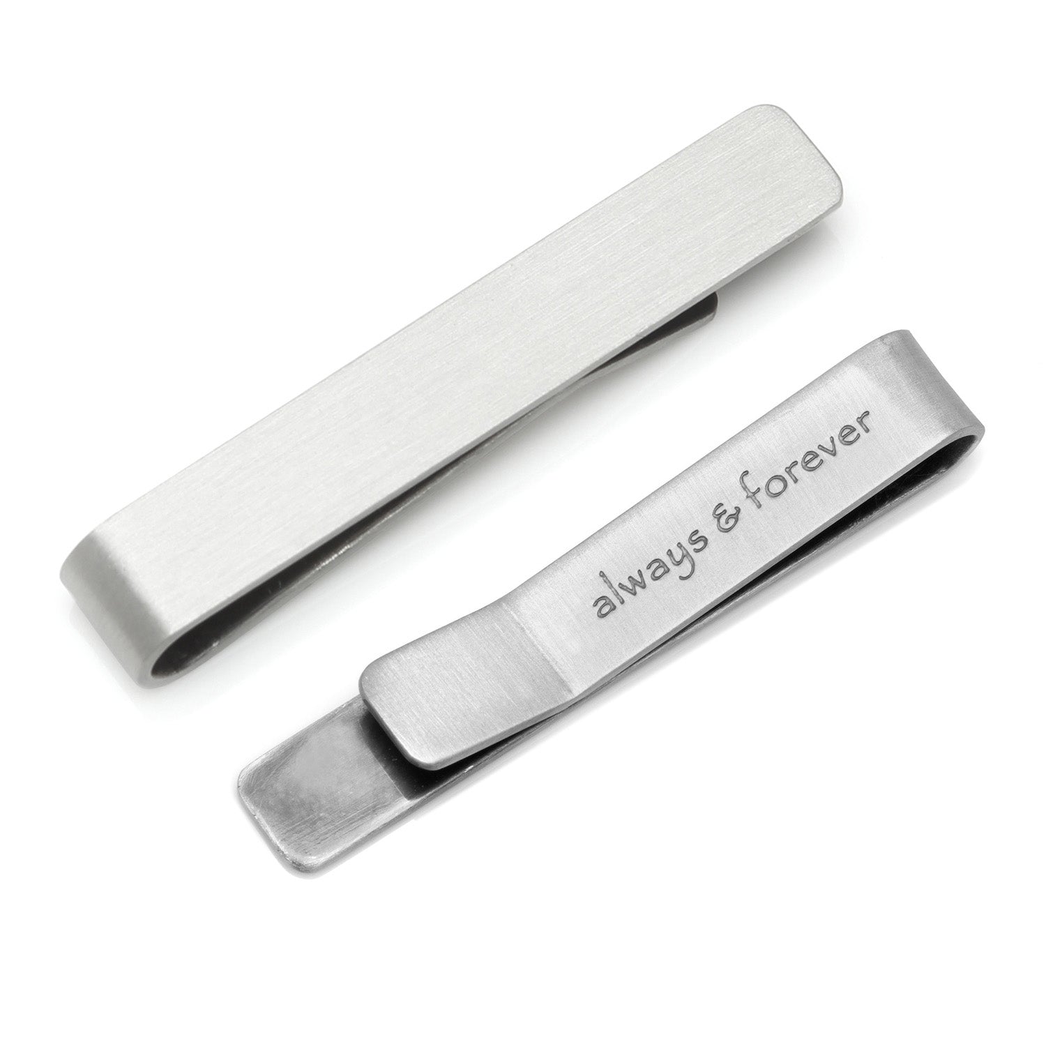 Always and Forever Hidden Message Tie Bar