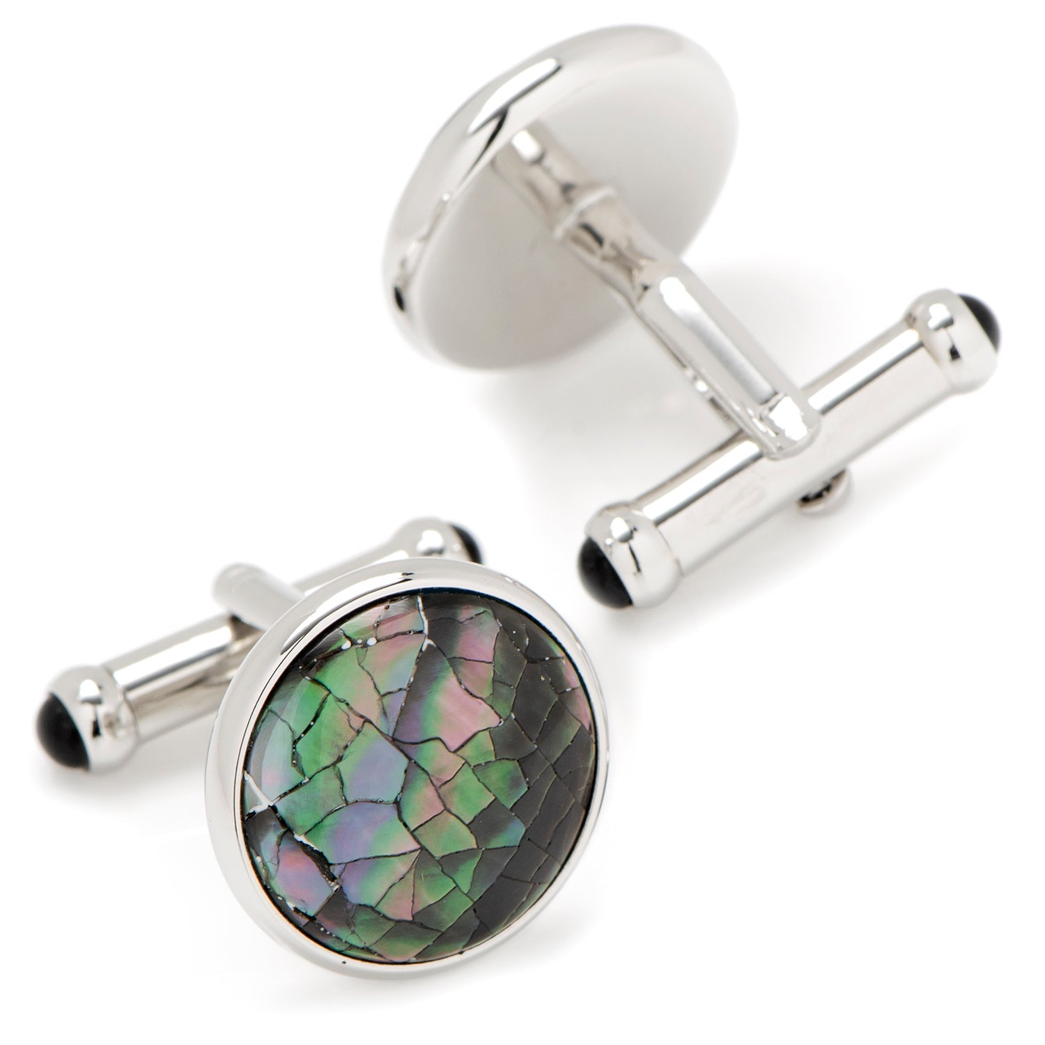 Mosaic Smoke Mother of Pearl Cufflinks