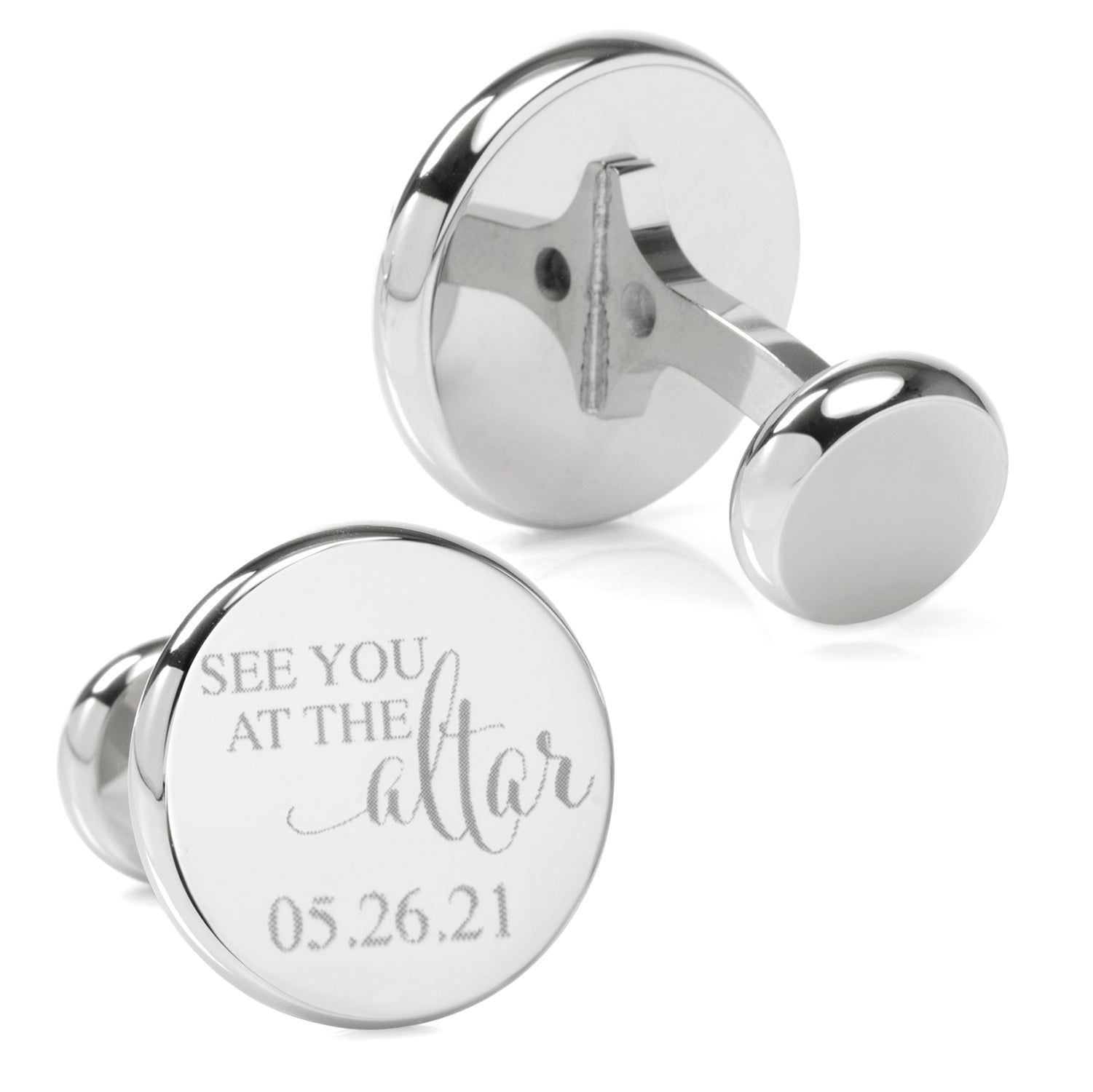 See You at the Altar Custom Photo Cufflinks