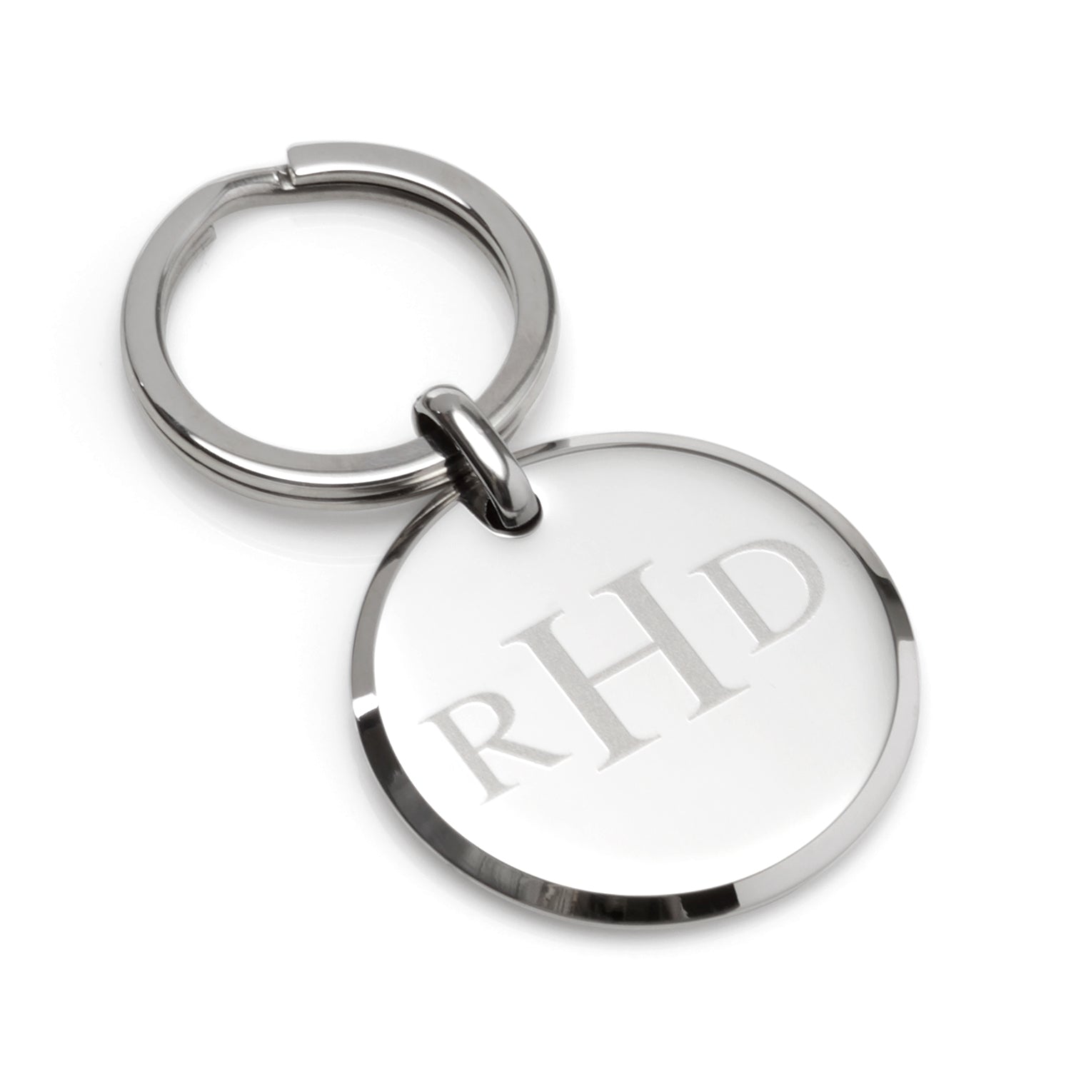 Round Engravable Stainless Steel Key Chain
