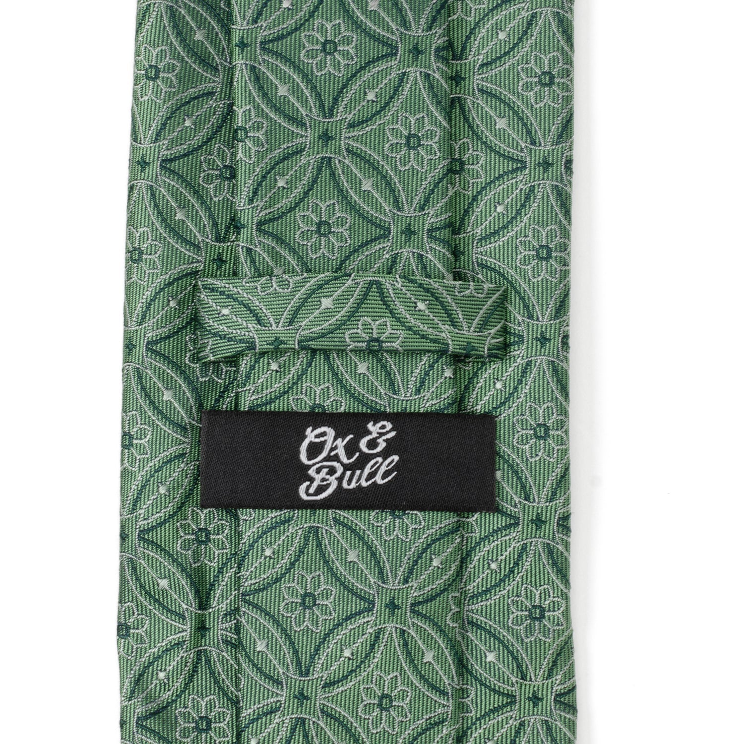 Watercress Green Tiled Men's Tie