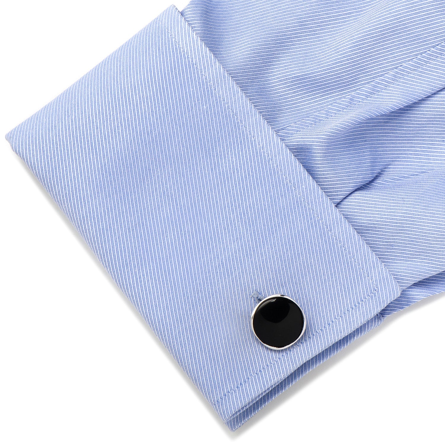 Sterling Silver Classic Formal Onyx 5-Stud Set