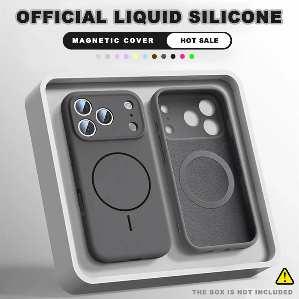 Magnetic Silicone Phone Case Delux Pack for iPhone 14 to iPhone 17 series