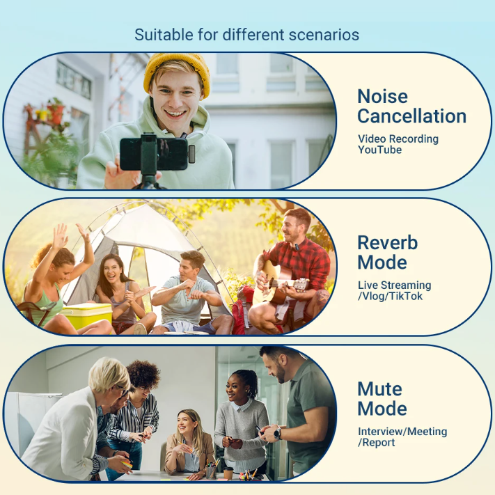 Onetify X6 2.4G Wireless Microphone with Charging Case