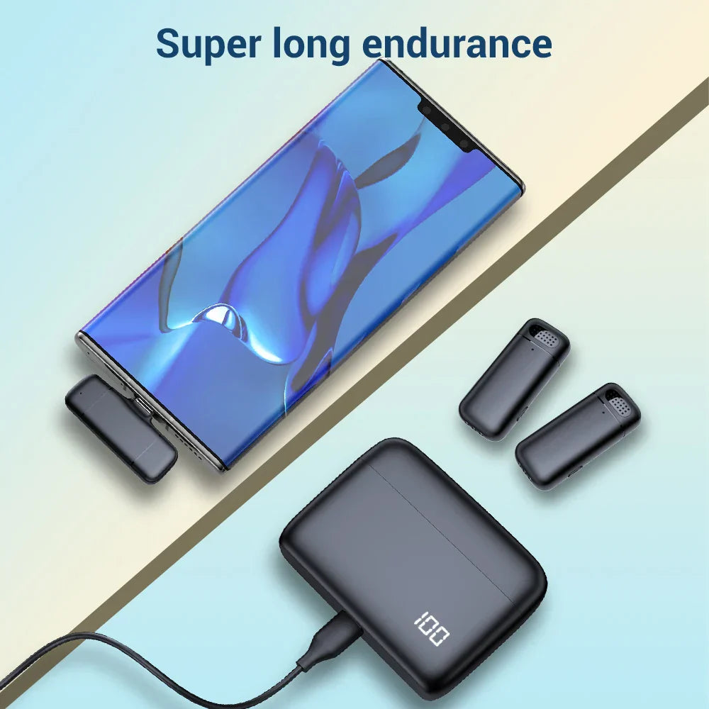 Onetify X6 2.4G Wireless Microphone with Charging Case