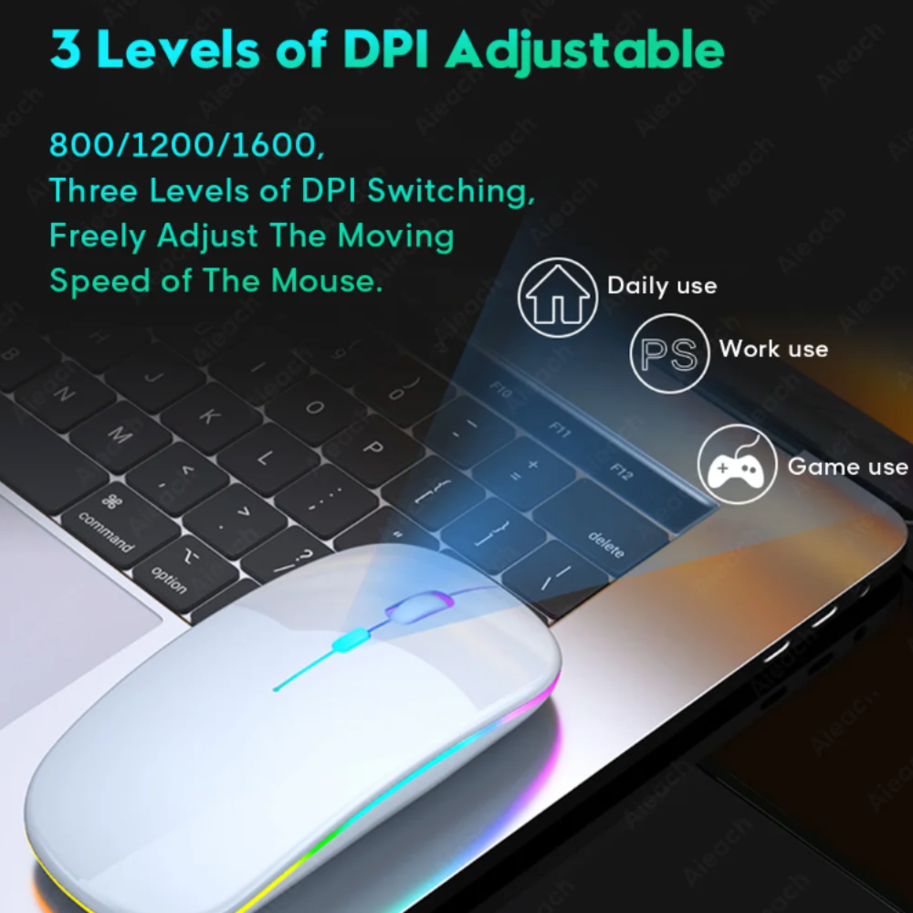 RGB Backlit Bluetooth Wireless Keyboard Mouset Set