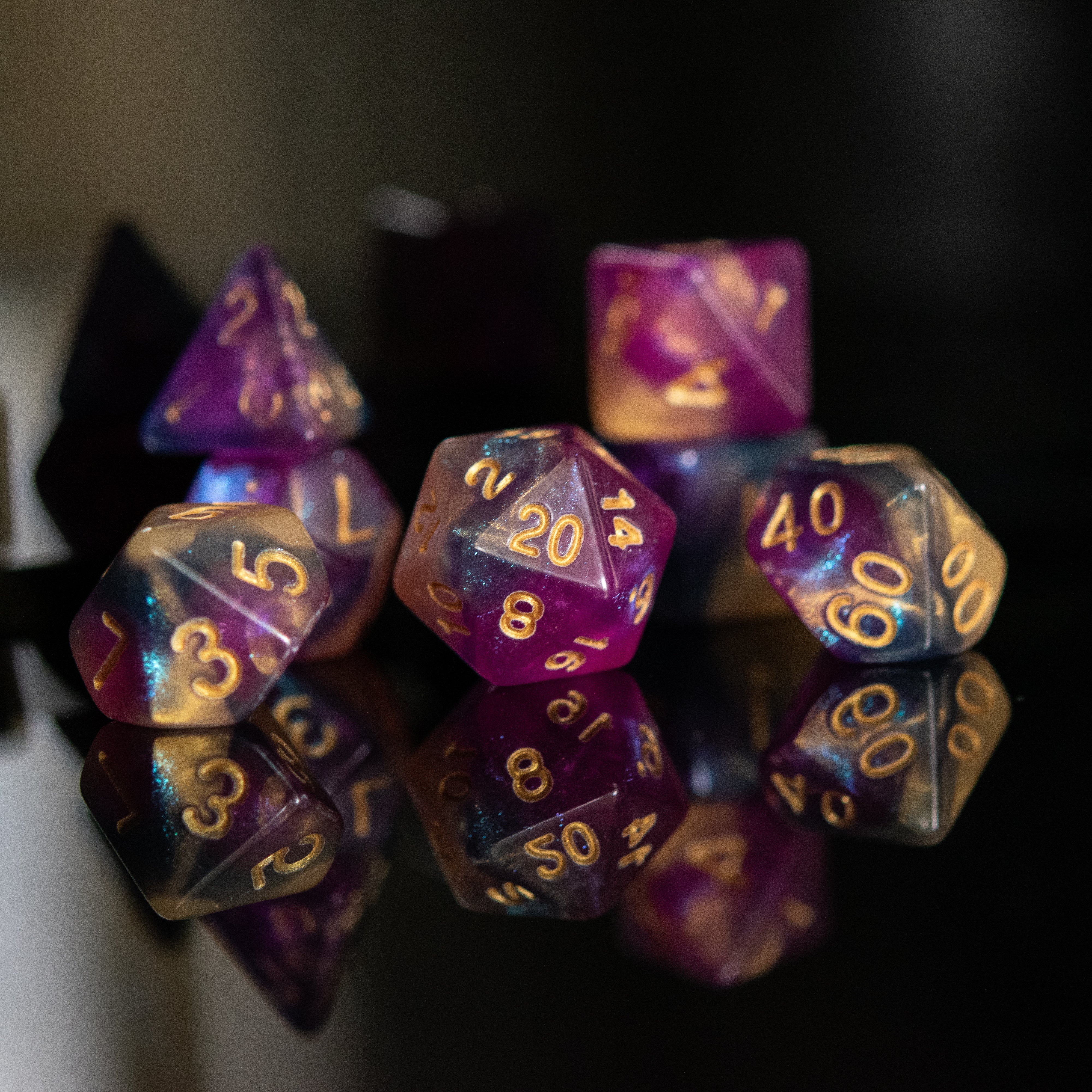 Orion Galaxy Acrylic Dice Set