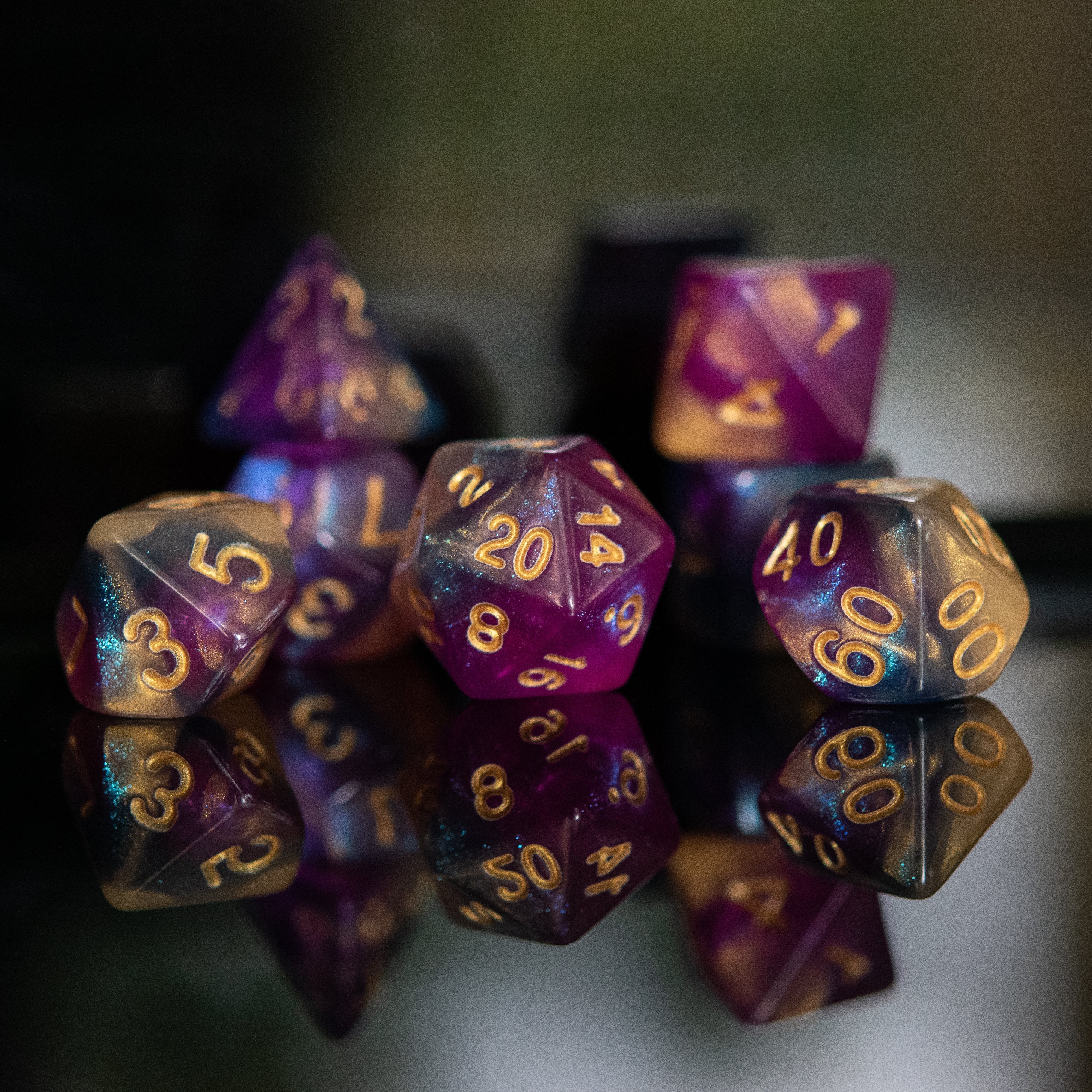 Orion Galaxy Acrylic Dice Set
