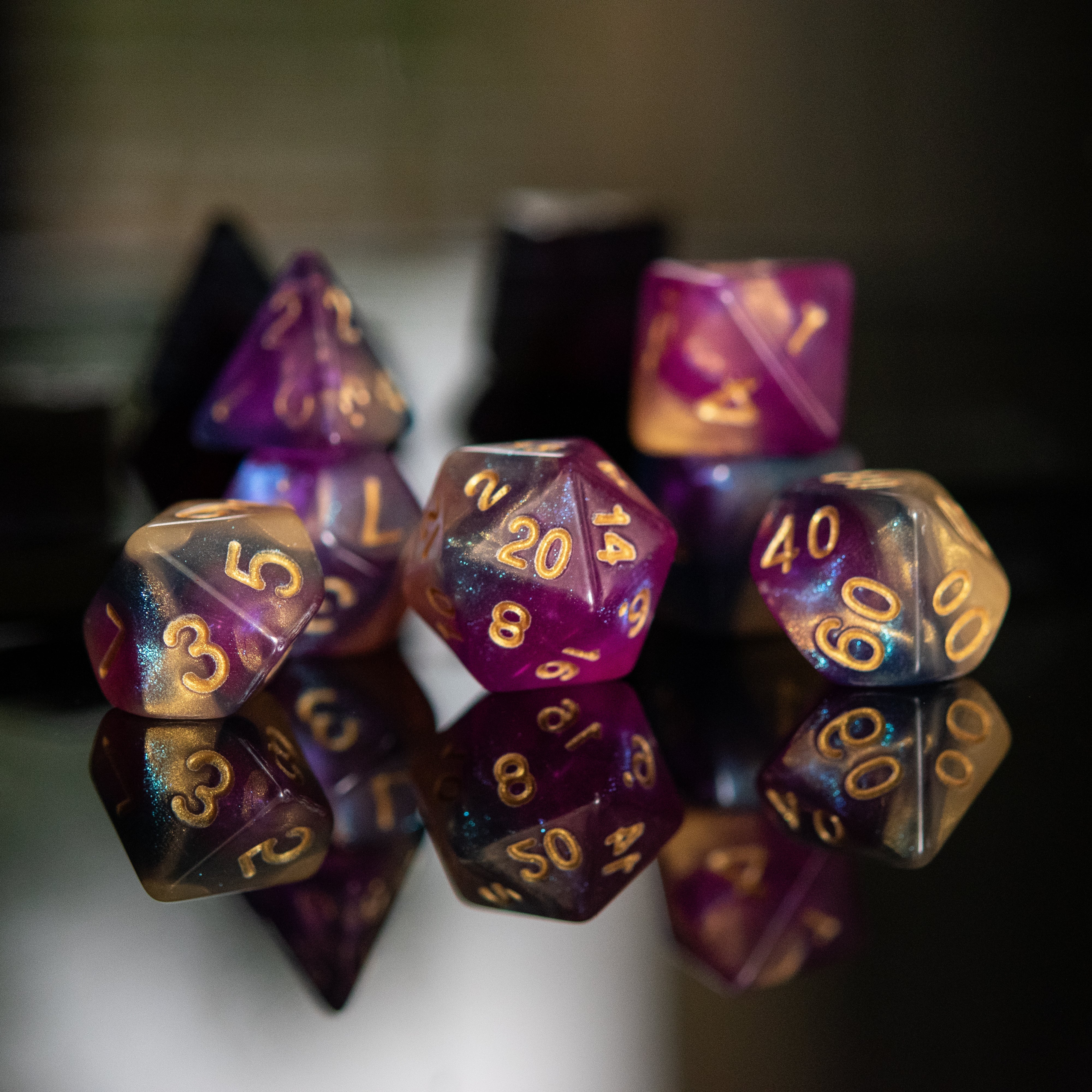 Orion Galaxy Acrylic Dice Set