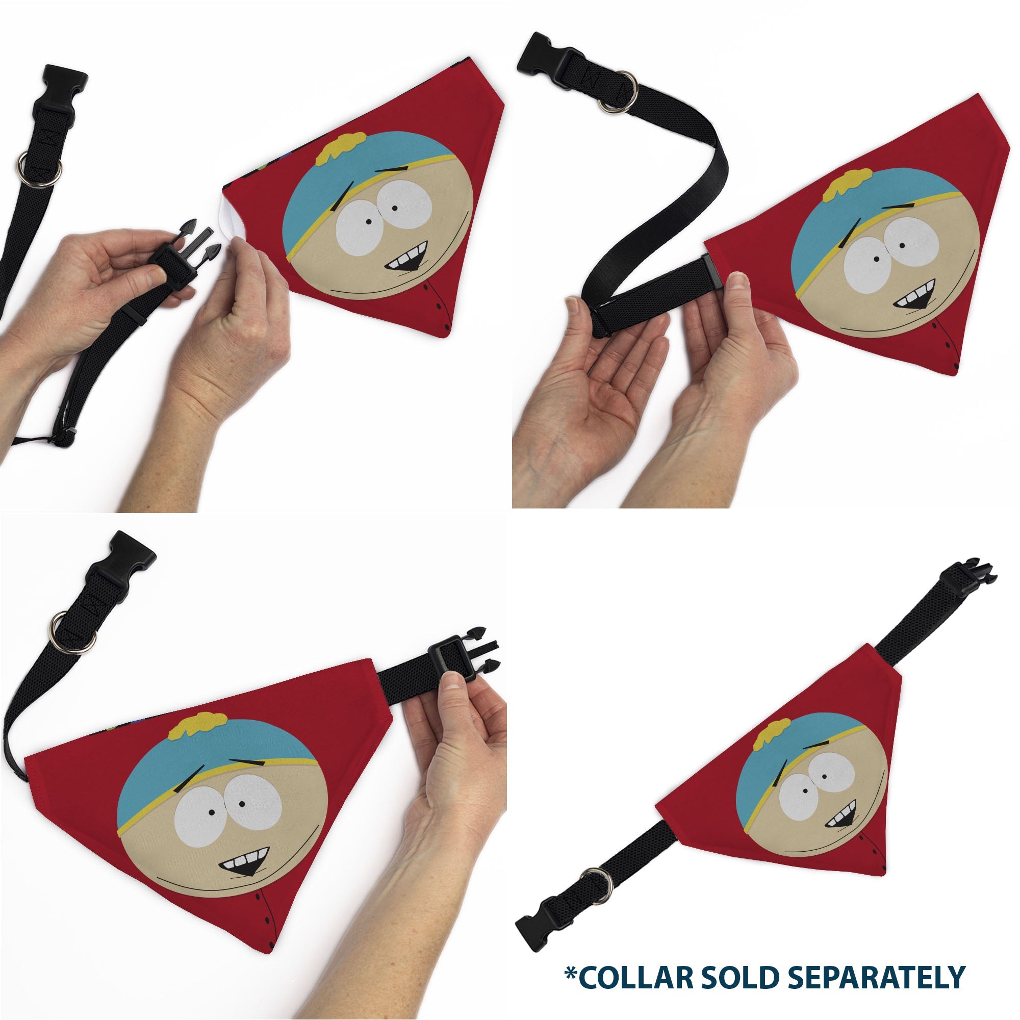 Pet Bandana - South Park Eric Cartman Face Close-Up Red