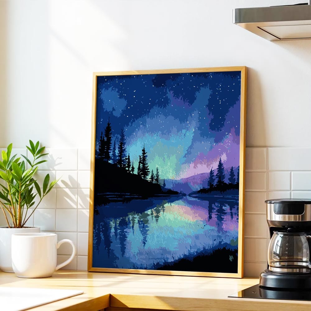 Alaskan Night Sky - Paint By Numbers Kit