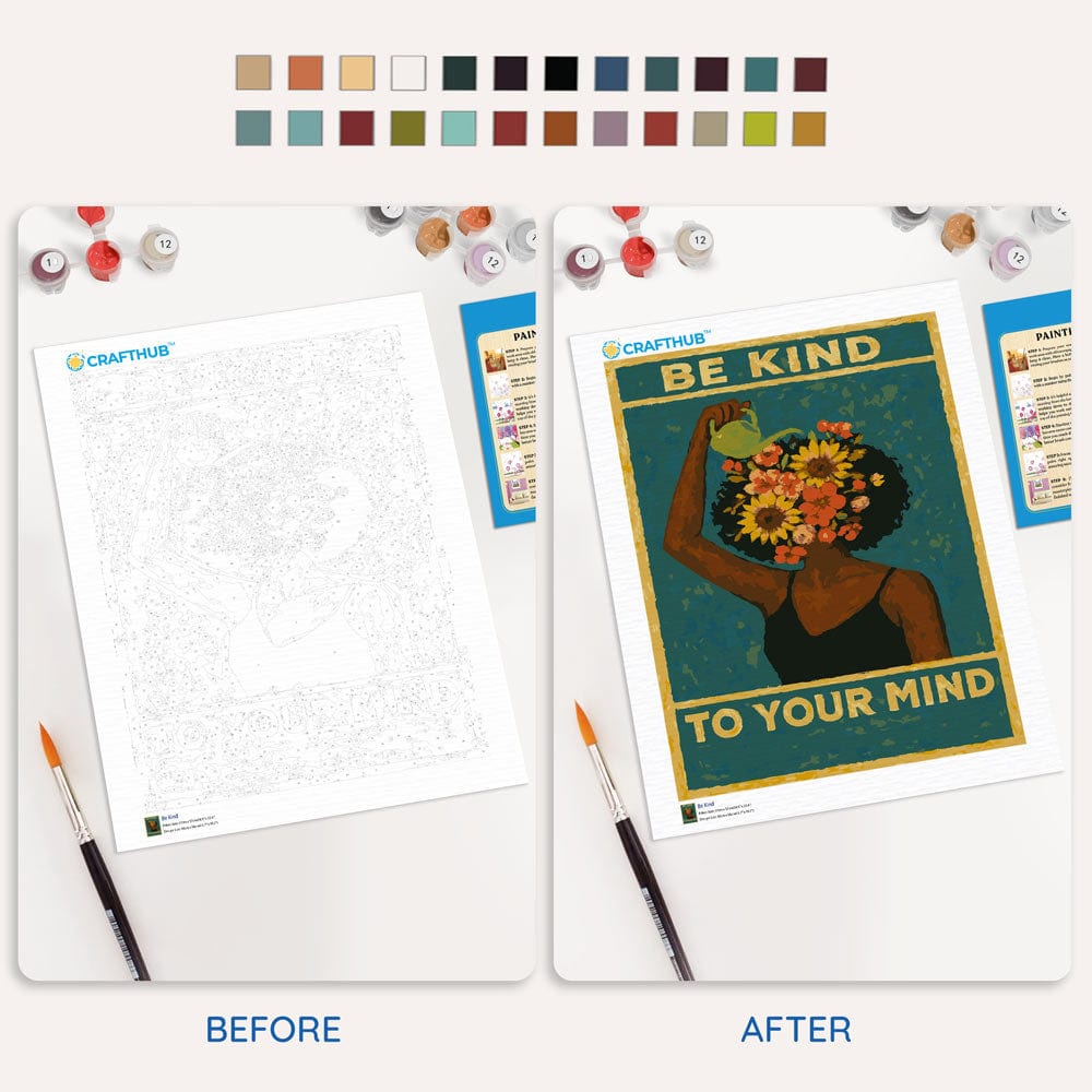 Be Kind To Your Mind - Paint By Numbers Kit