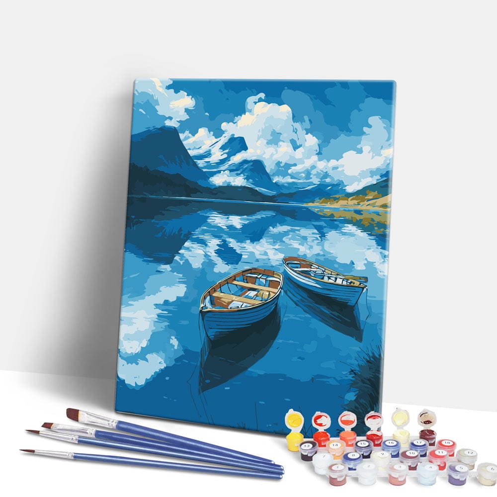 Boats on the Lake - Paint By Numbers Kit
