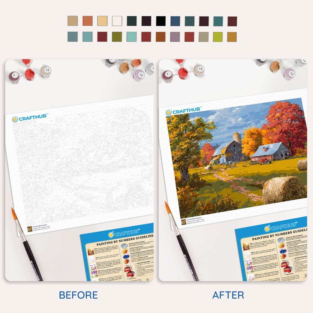 Autumn in the Countryside - Paint By Numbers Kit