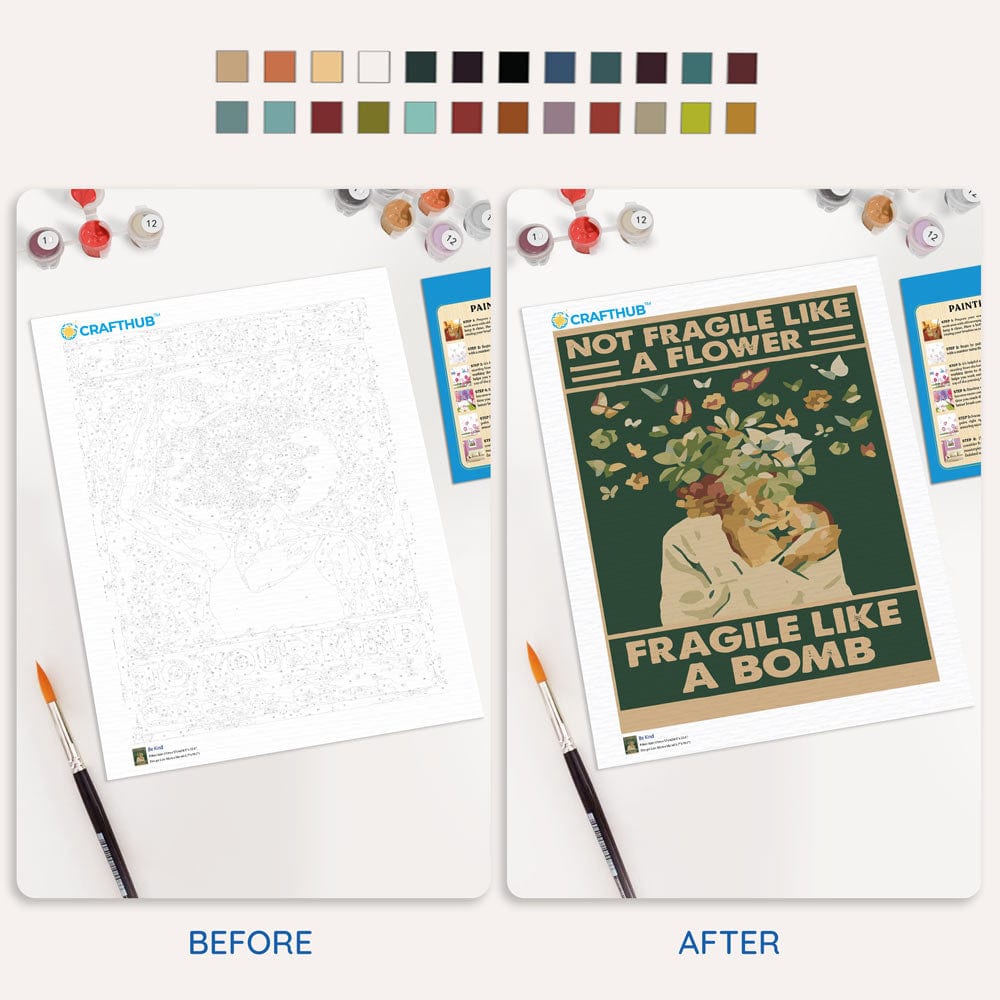 Fragile Like A Bomb - Paint By Numbers Kit