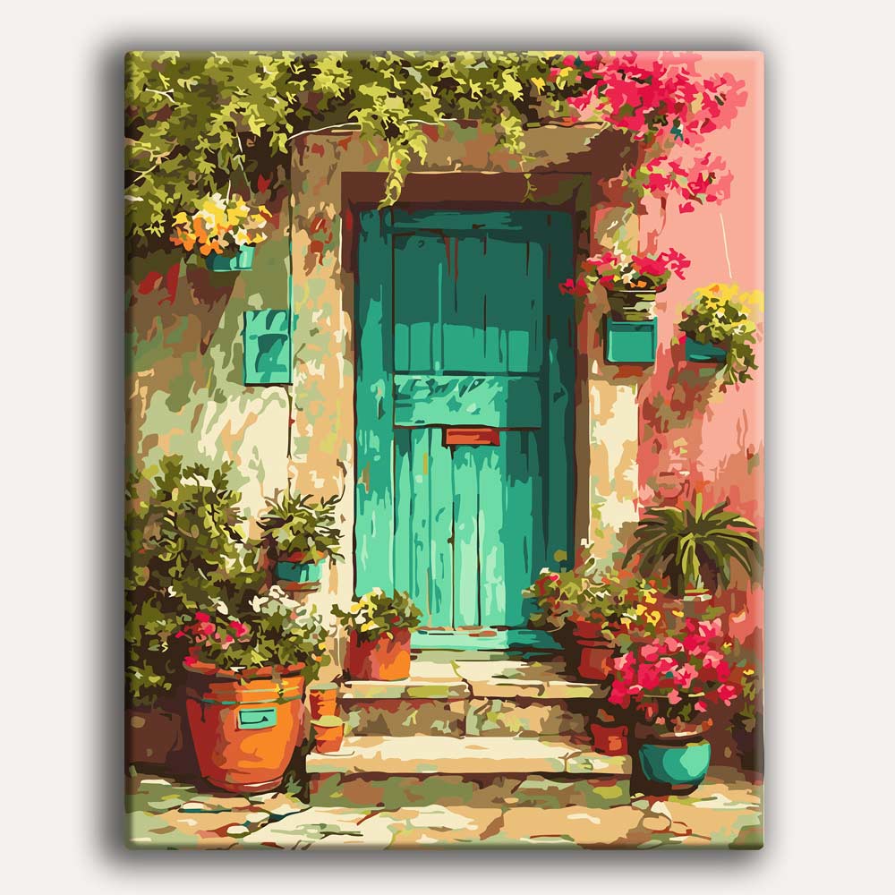 Green Door - Paint By Numbers Kit