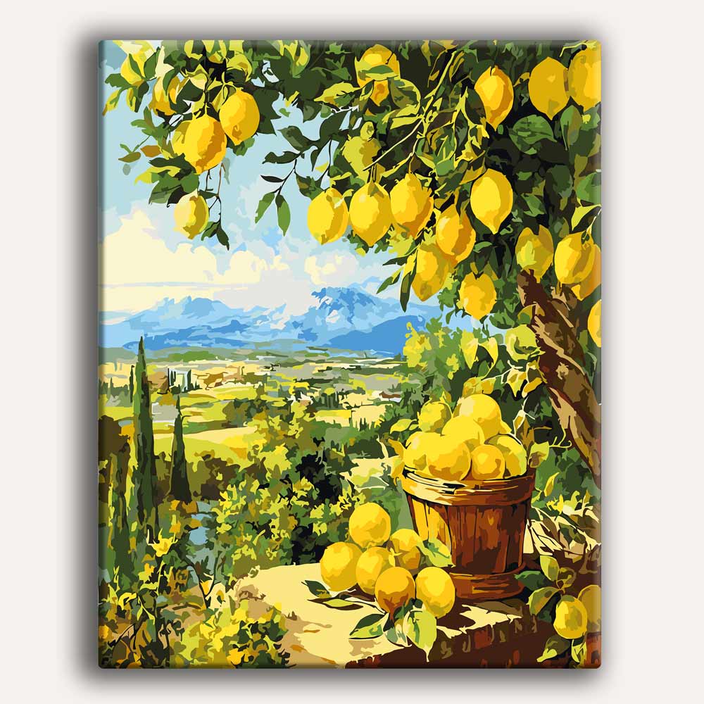 Lemon Garden - Paint By Numbers Kit