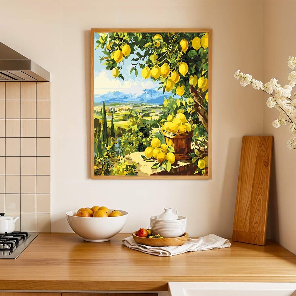 Lemon Garden - Paint By Numbers Kit