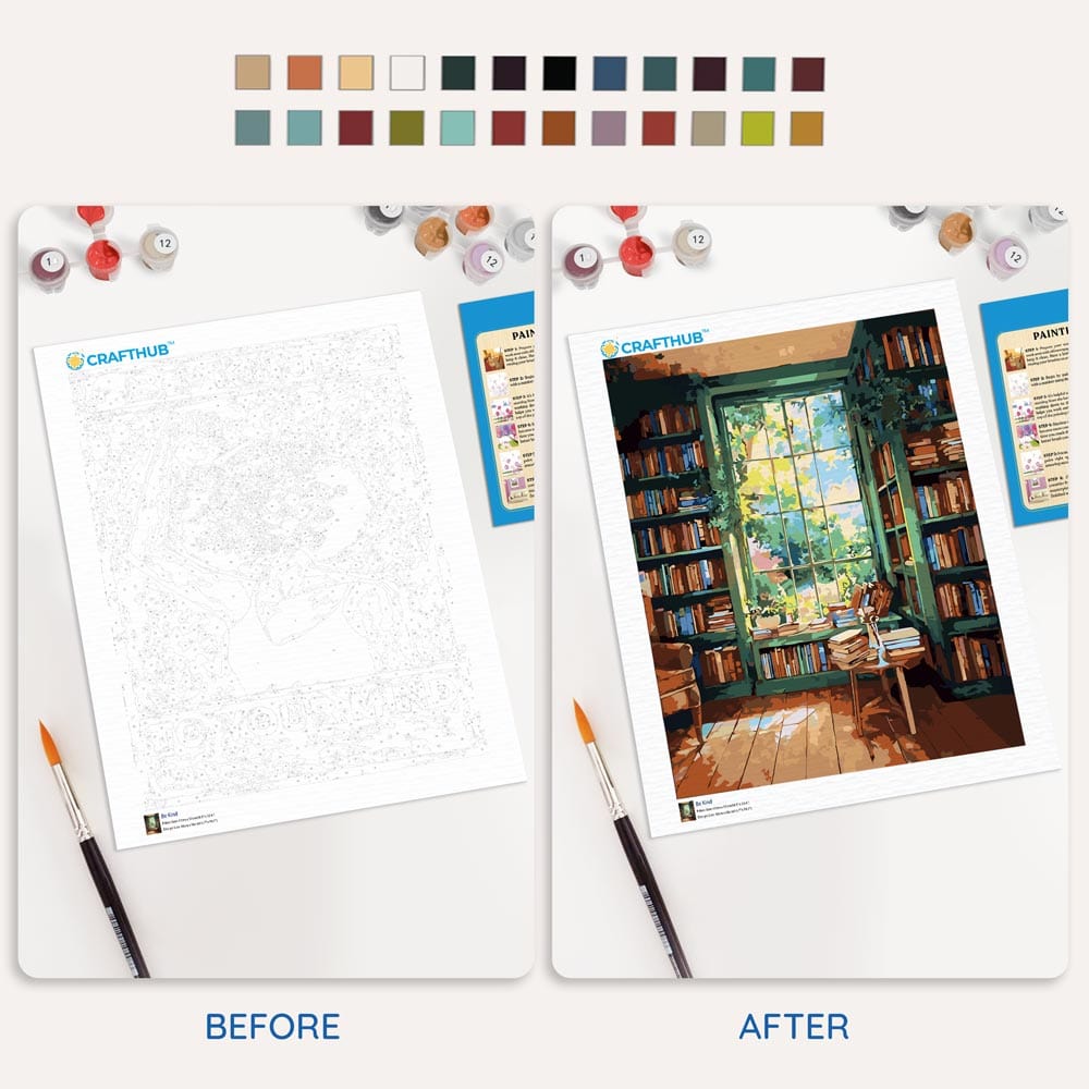 Library Love - Paint By Numbers Kit