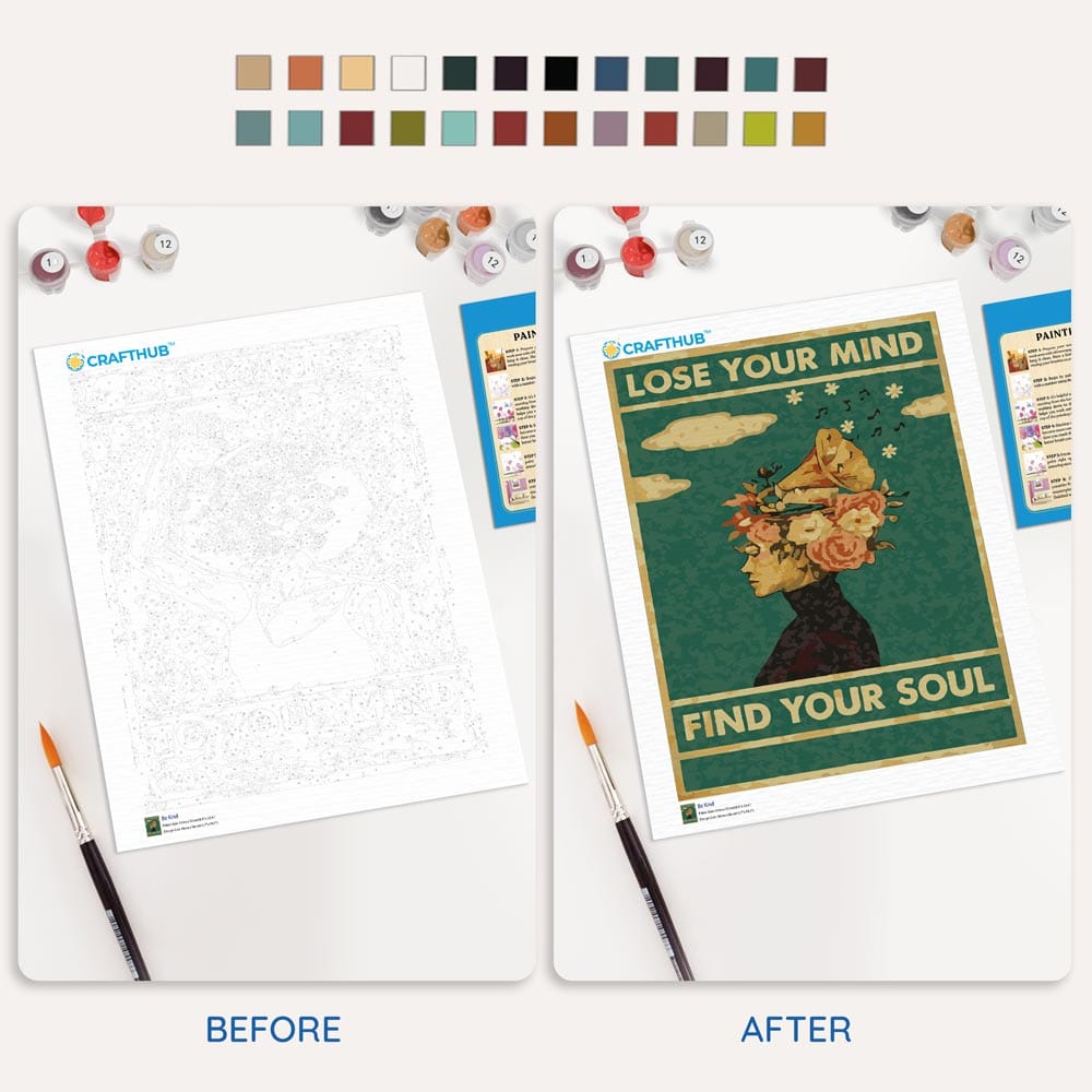 Lose Your Mind, Find Your Soul - Paint By Numbers Kit