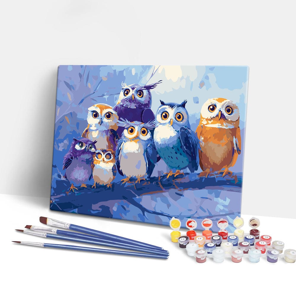 Parliament of Owls - Paint By Numbers Kit
