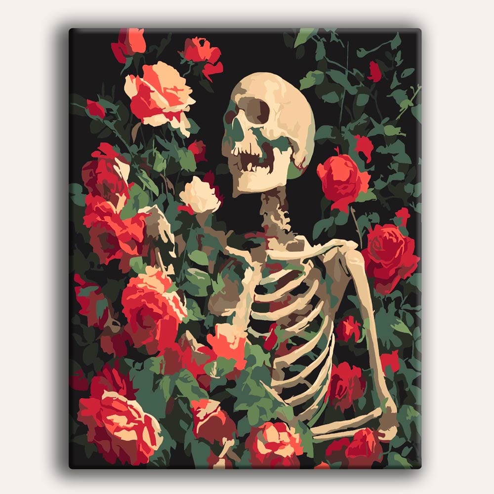 Rose Skull - Paint By Numbers Kit