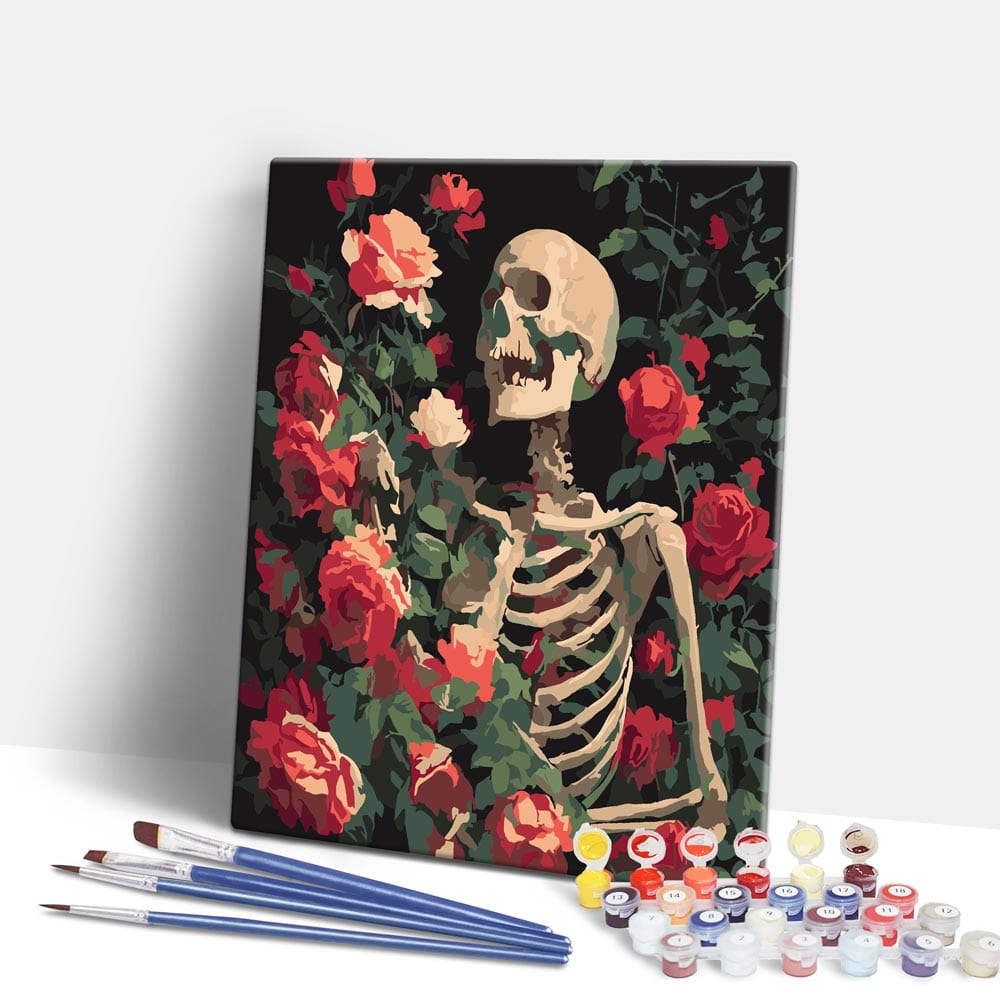 Rose Skull - Paint By Numbers Kit