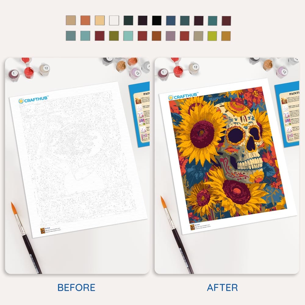 Skull Candy - Paint By Numbers Kit