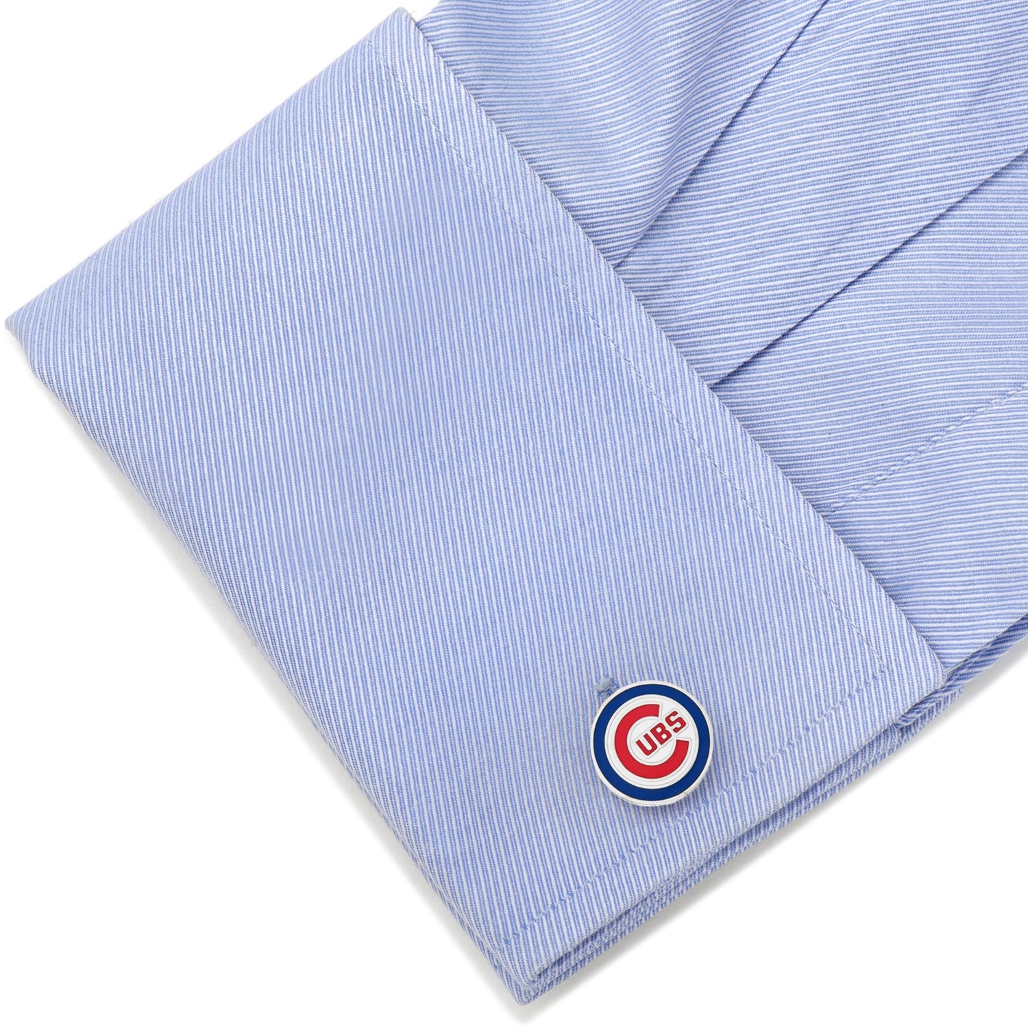 MLB Chicago Cubs Cufflinks and Tie Clip Gift Set