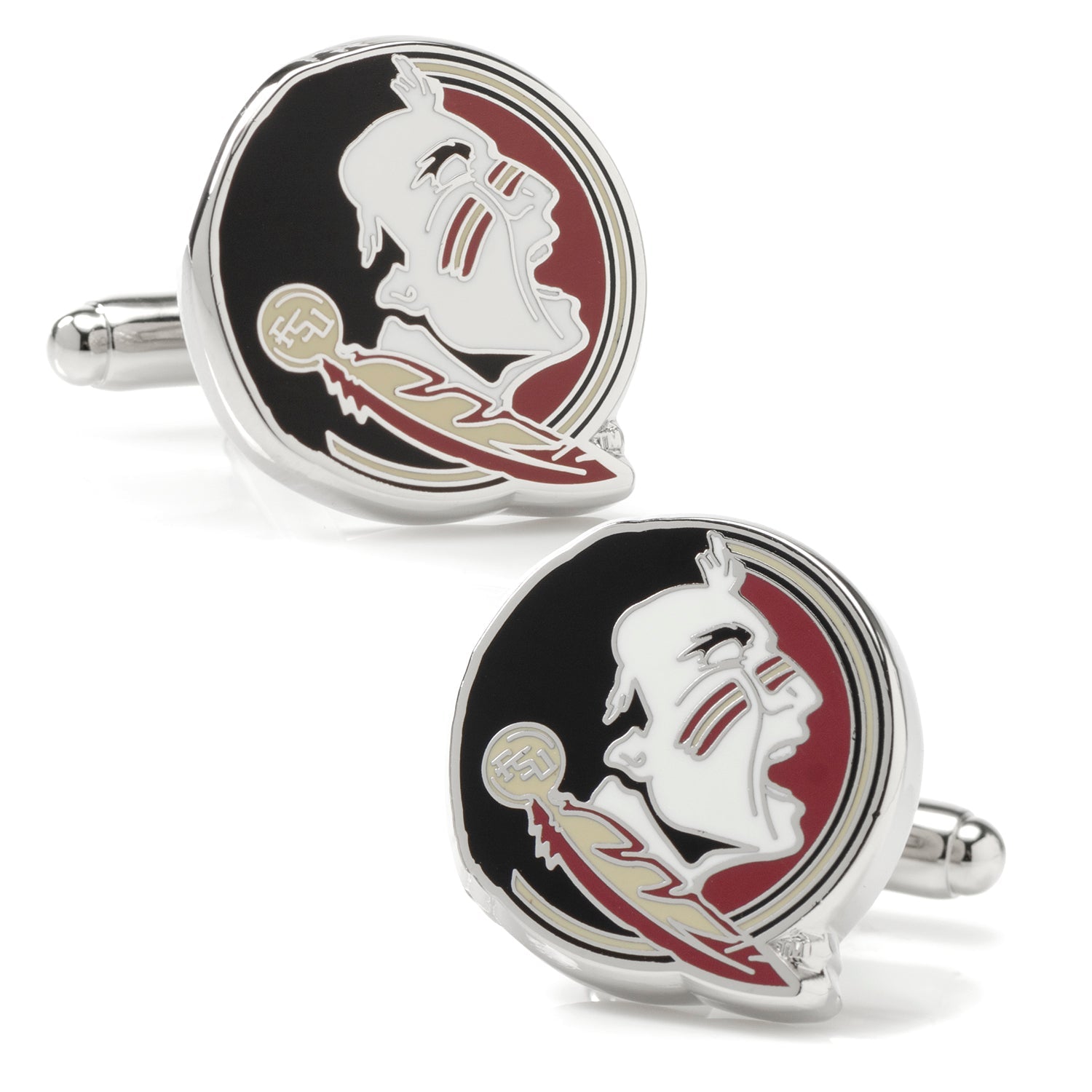 NCAA Florida State Seminole Head Cufflinks