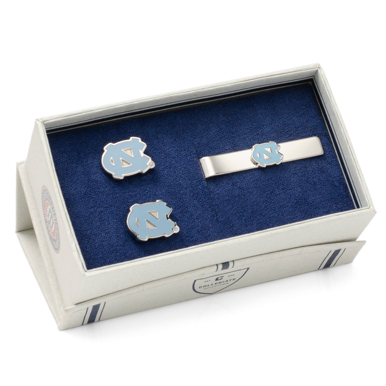 NCAA North Carolina Tar Heels Cufflinks and Tie Bar Gift Set