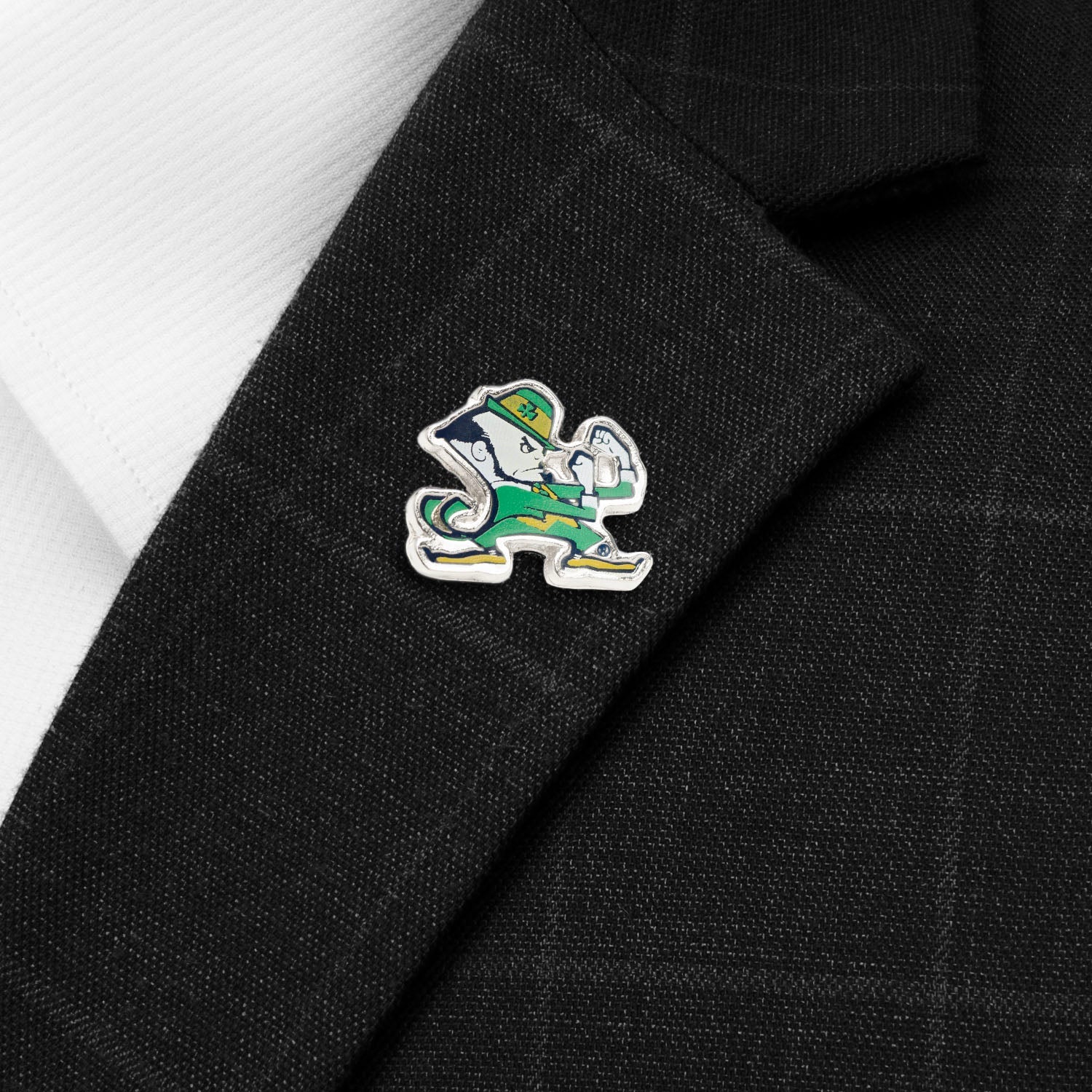 NCAA Notre Dame University Fighting Leprechaun Lapel Pin