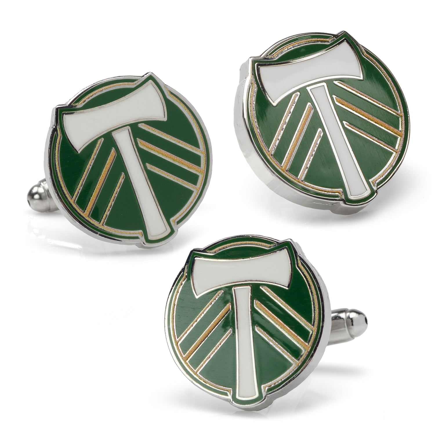 MLS Portland Timbers Cufflinks and Lapel Pin Gift Set