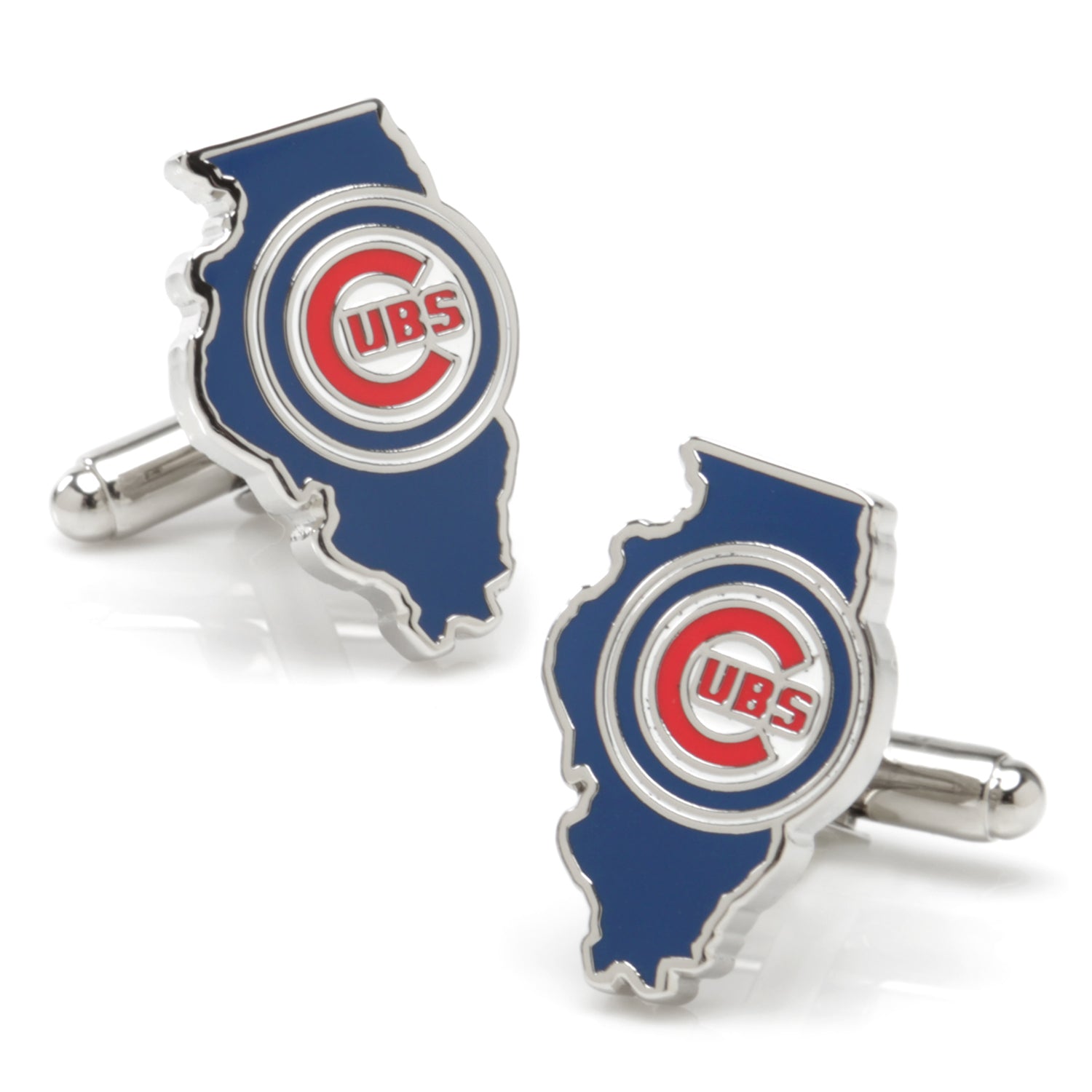 MLB Chicago Cubs State Shaped Cufflinks