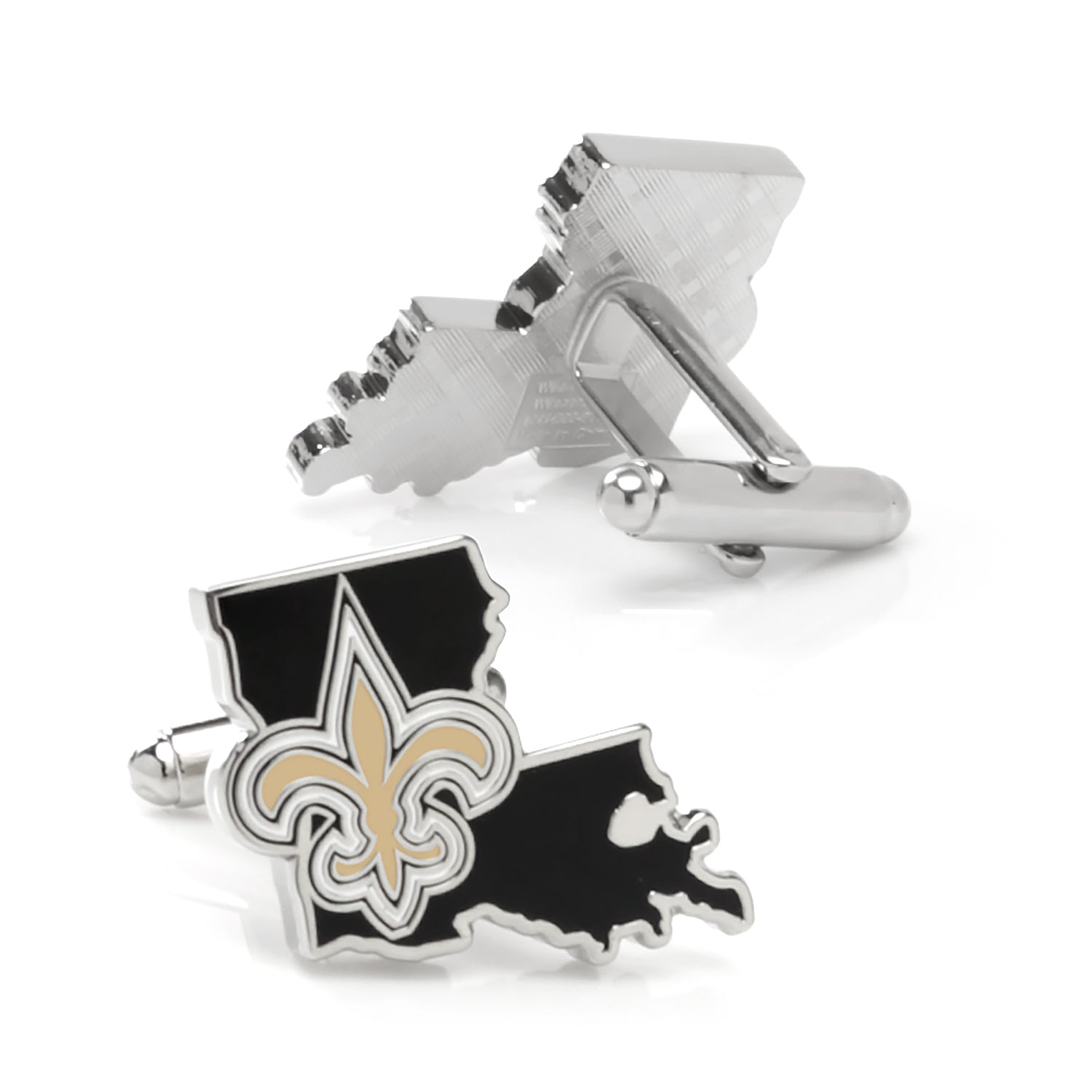 NFL New Orleans Saints State Shaped Cufflinks